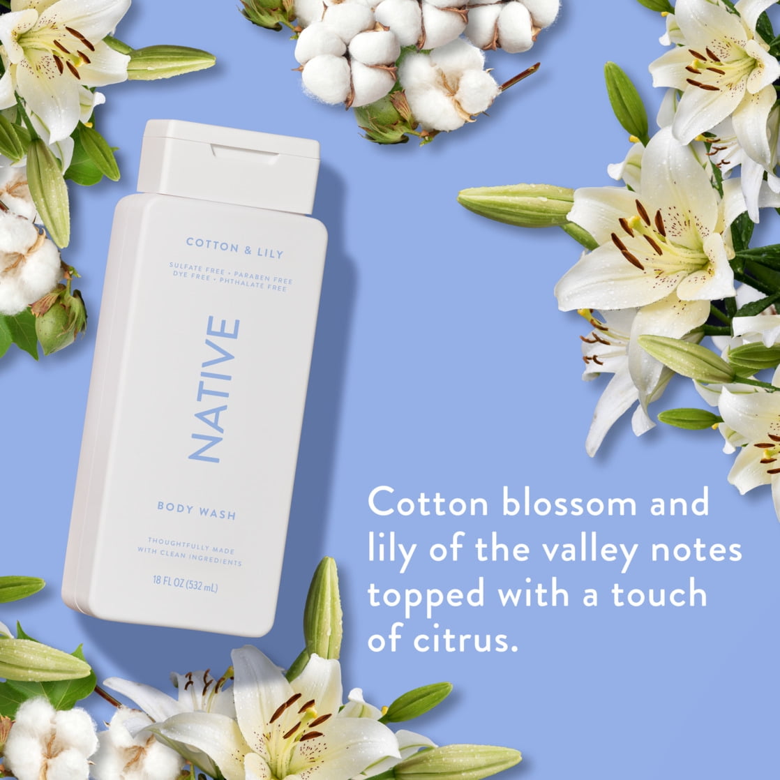 Body Wash, Coconut & Vanilla, Sulfate Free, Naturally Derived Ingredients, 24hr Freshness, for Women & Men, 18 fl oz