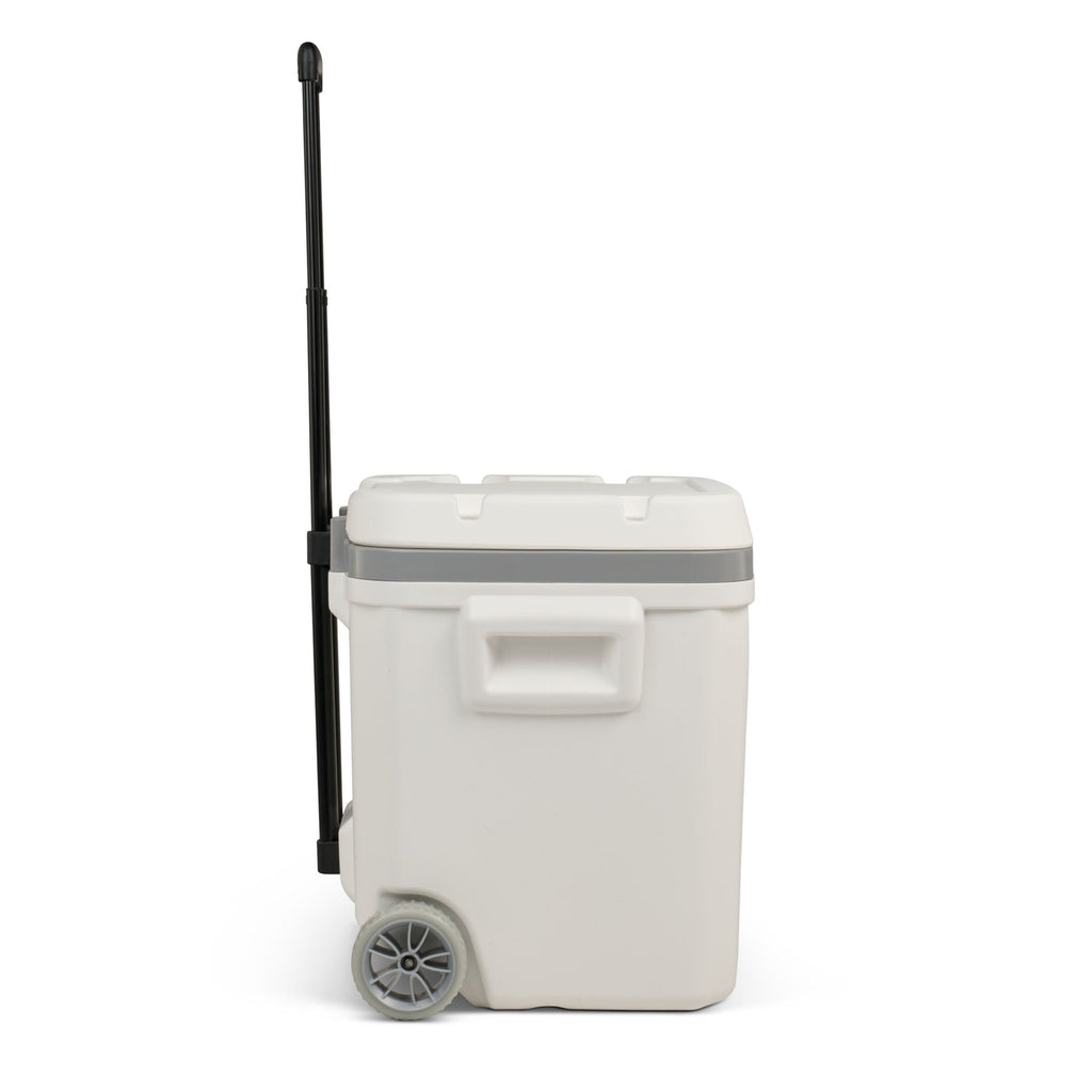 60 QT Marine Ice Chest Cooler with Wheels, White