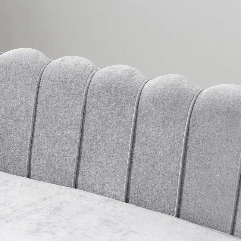 59W Mid-century Modern Tufted Loveseat Upholstered Sofa