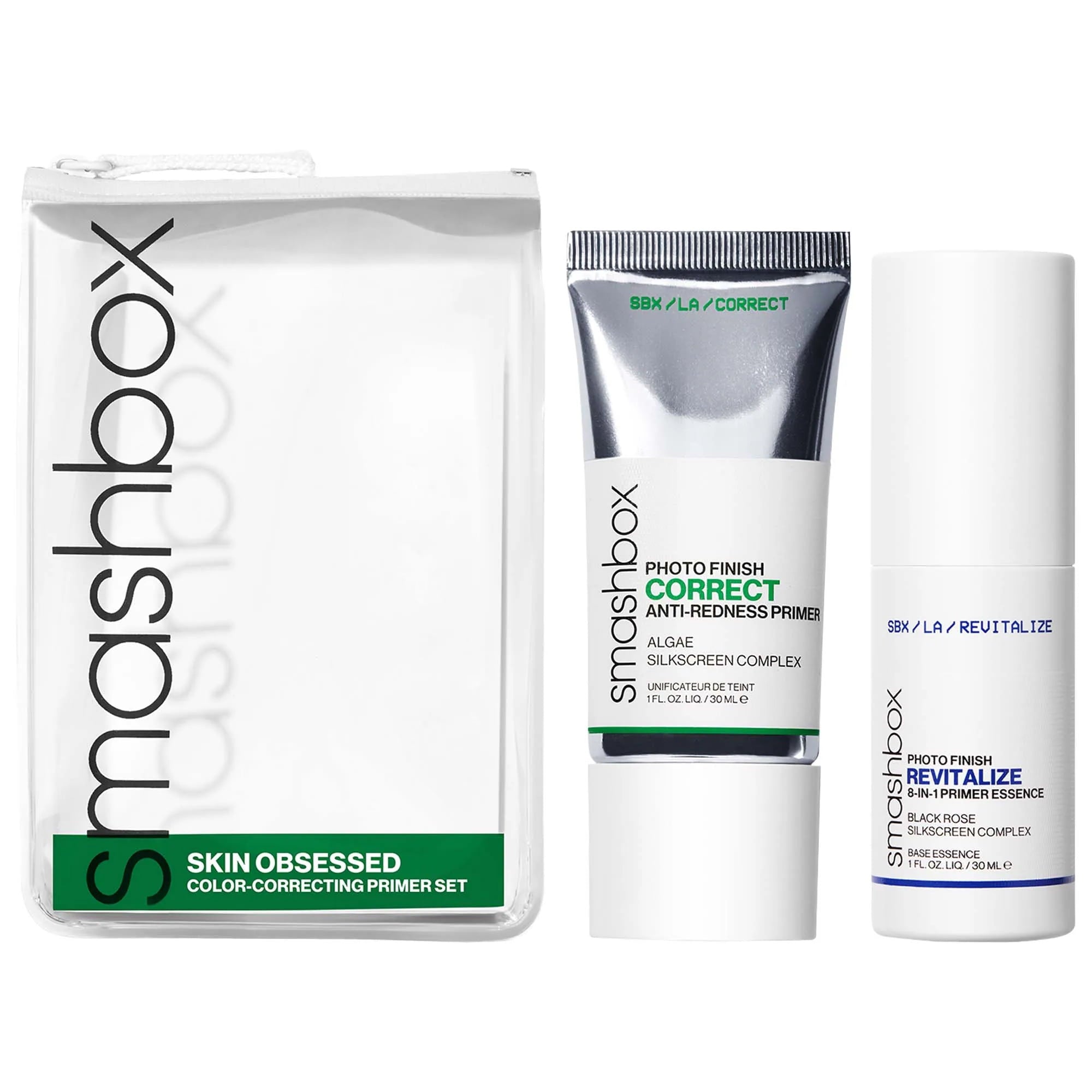 Anti-Redness Primer + Photo Finish Revitalize 8-in-1 Primer Essence set
