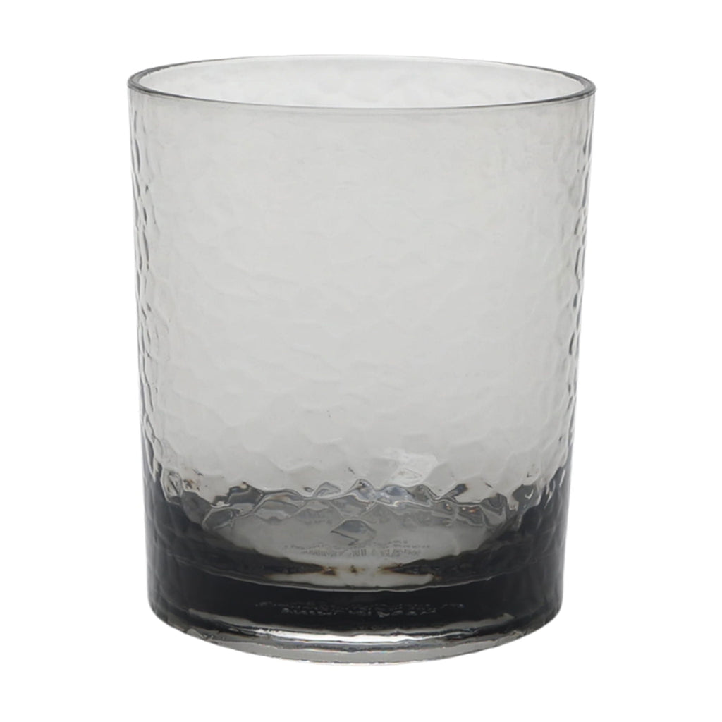 (2 pack) Better Homes & Gardens 14-Ounce Tritan Short Hammered Tumbler, Smoke