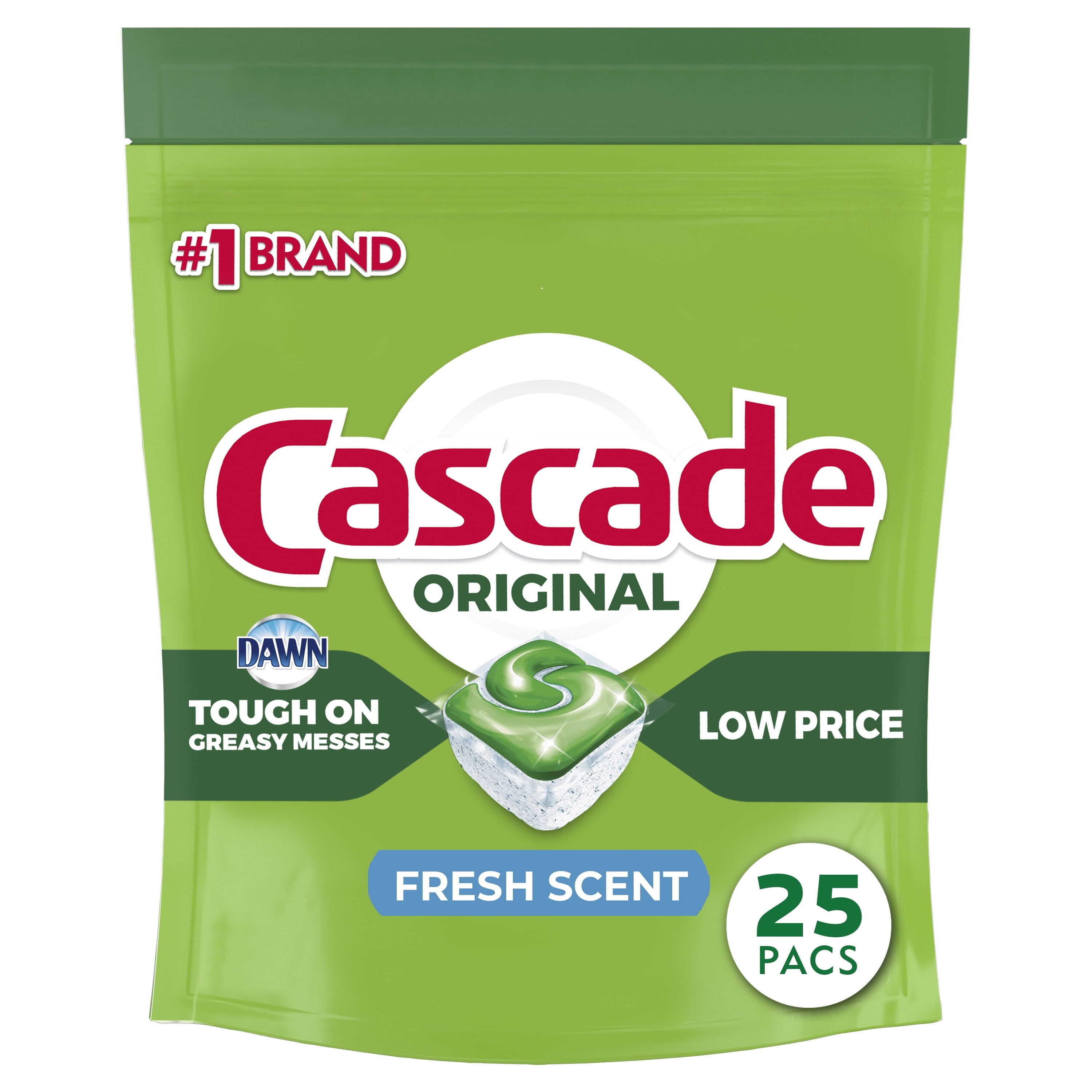 Dishwasher Detergent ActionPacs, Fresh Scent, 25 Count