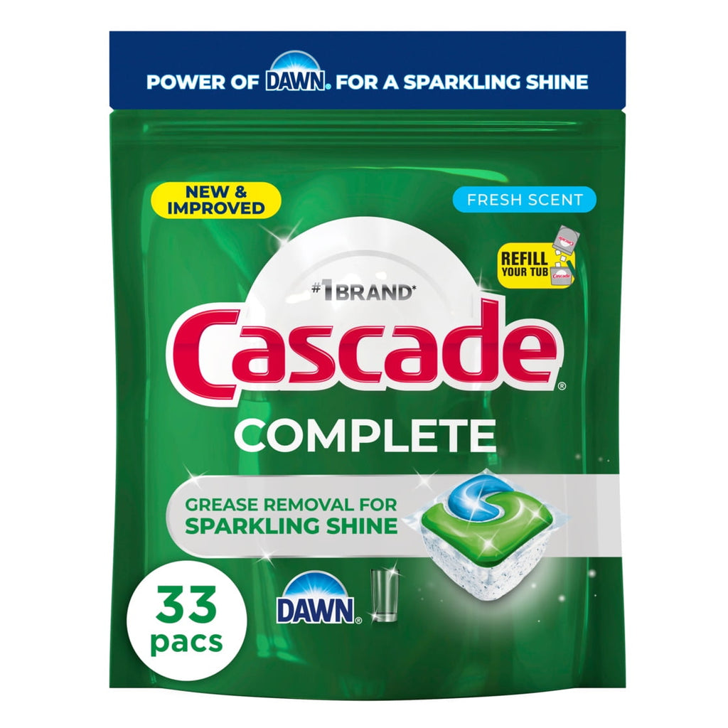 Complete Dishwasher Detergent Fresh, 33ct