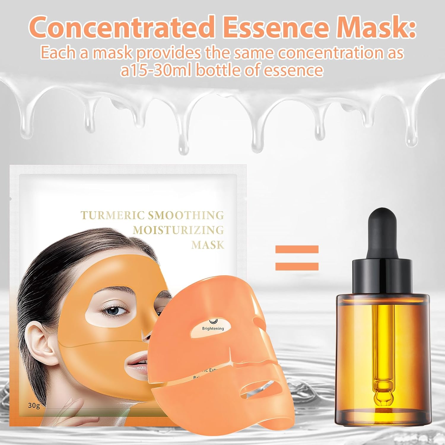 11 Pack Fruit Moisturizing Facial Mask Sheet, Rich in Fruit Essence Face Mask to Brighten and Hydrate Dull Skin