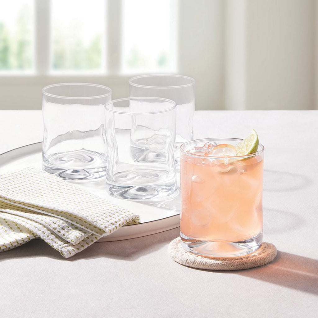 Better Homes & Gardens Lyra Drinking Glasses, 12.5 oz, Set of 4