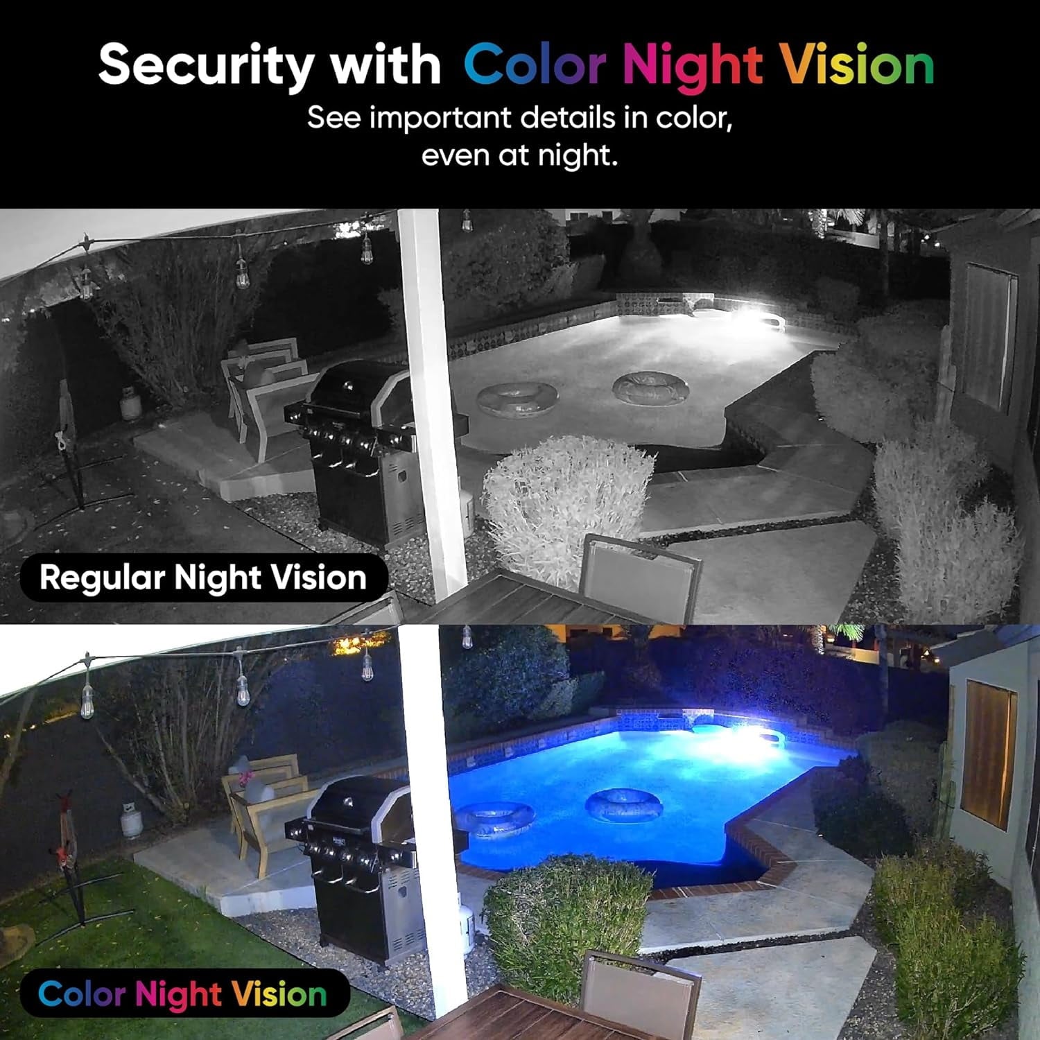 Cam v4 2.5K QHD Wi-Fi Indoor/Outdoor Smart Home Security Camera with Color Night Vision, Motion-Activated Spotlight, and 2-Way Audio