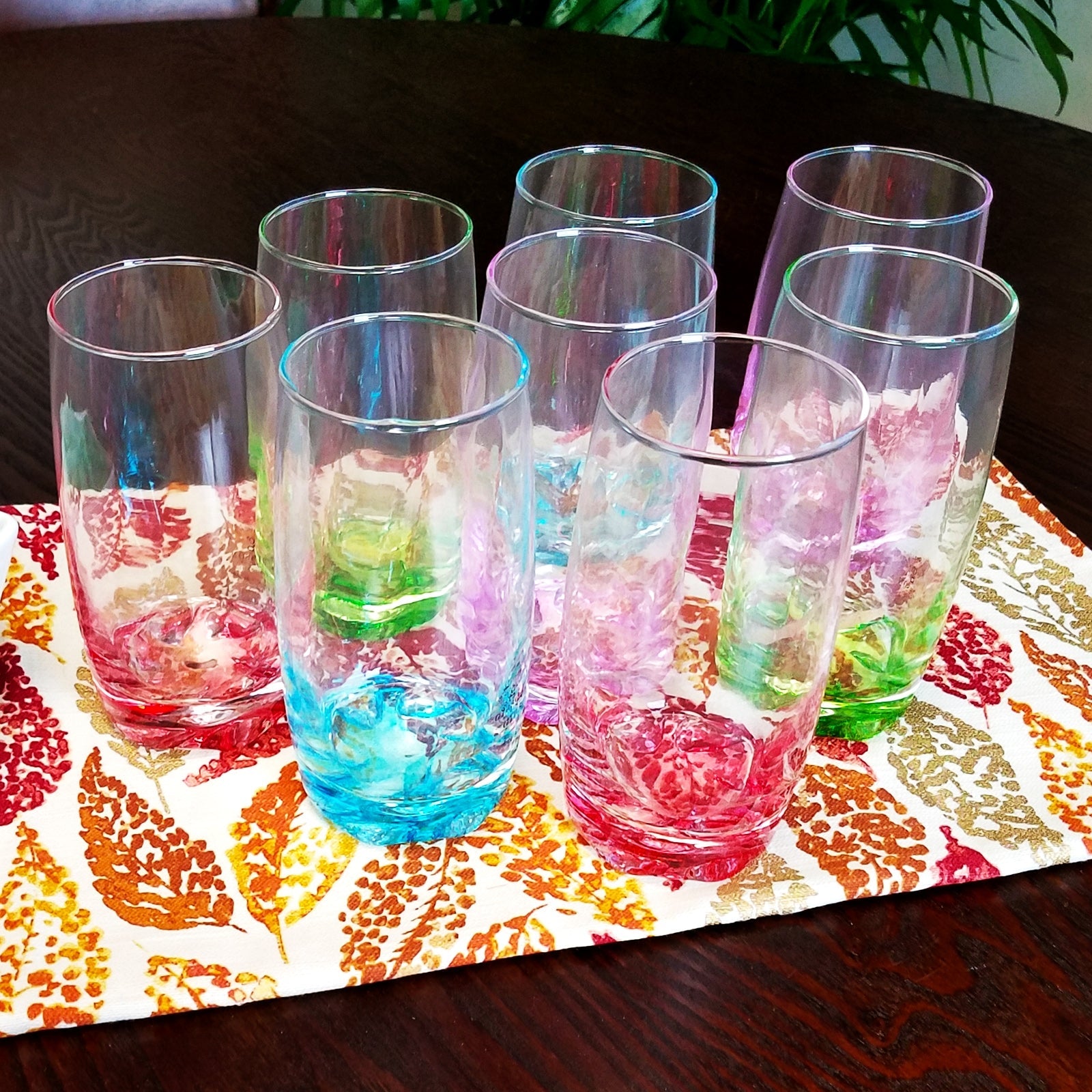 Karissa 8-Piece Glass Tumbler Set, Clear Drinking Glasses for Water, Juice & Beverages