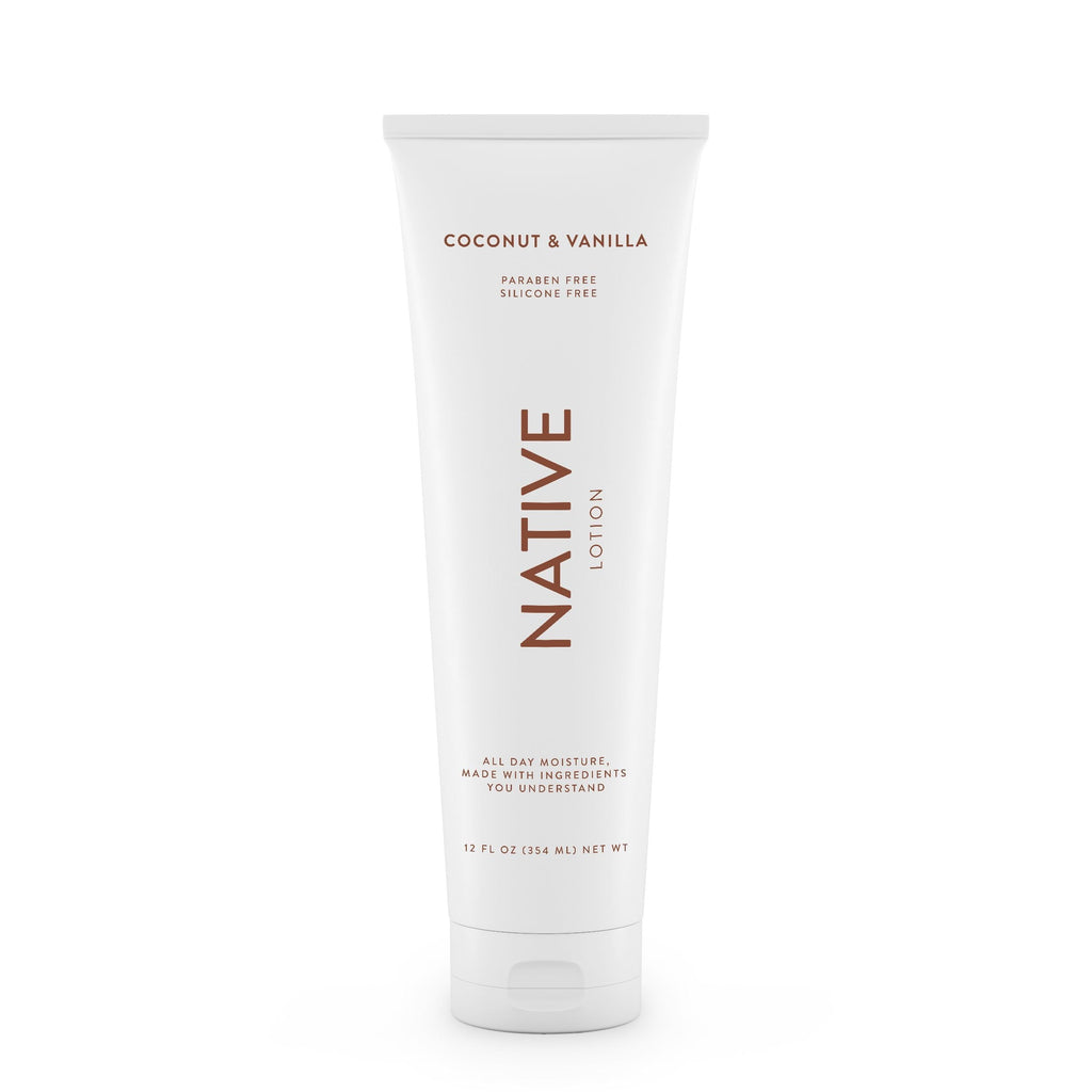 Natural Hand and Body Lotion, Coconut & Vanilla, Paraben Free, Silicone Free 12 oz