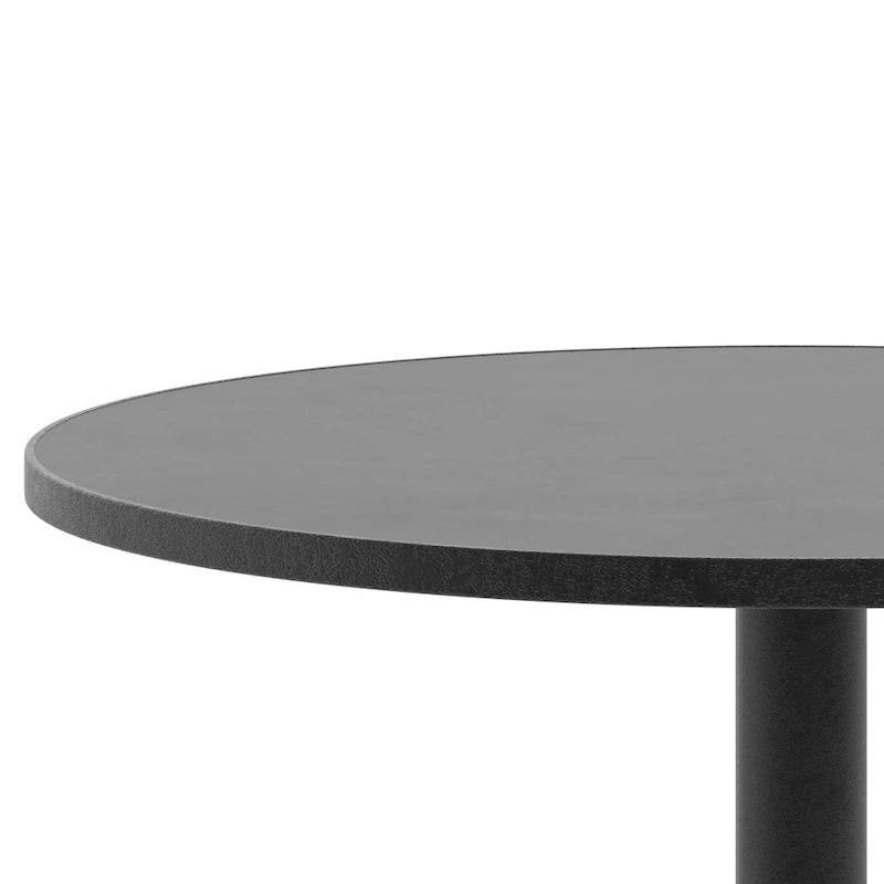 27.5 Round Aluminum Smooth Top Indoor-Outdoor Table with Base