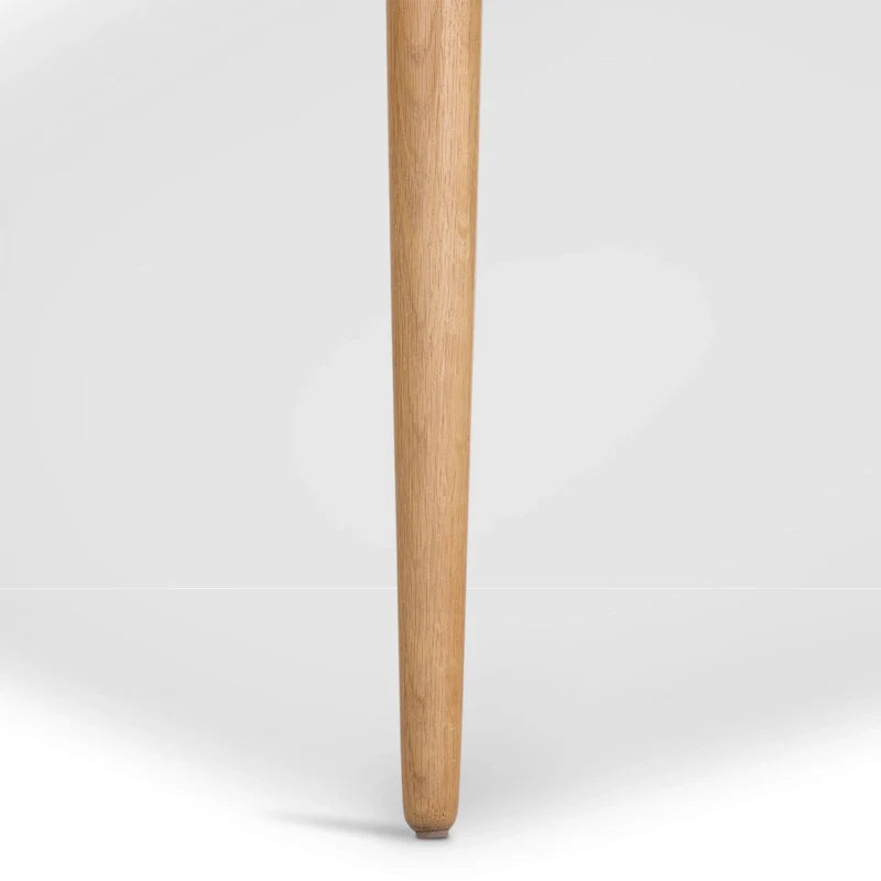 Poly & Bark Enzo Dining Chair - Solid Oak Wood