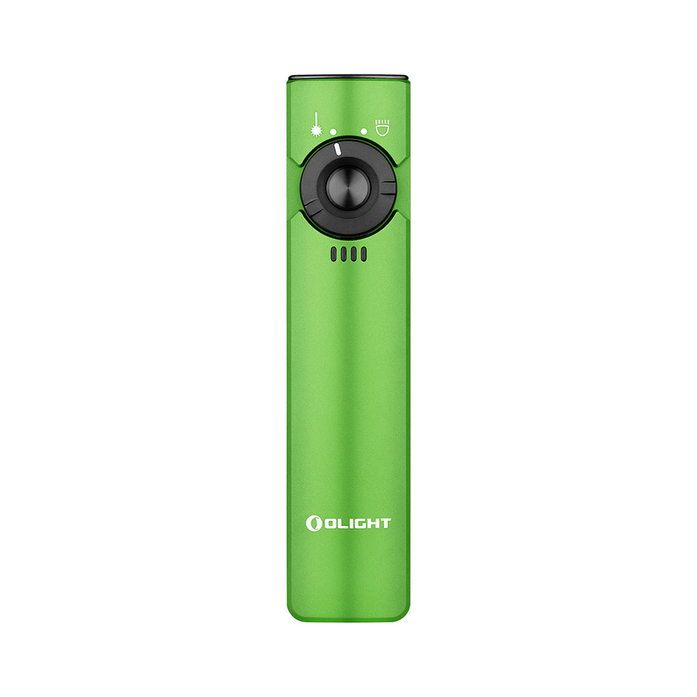 Arkfeld EDC Flat Flashlight, 1000 Lumens LED Light with Green Beam, Rechargeable Battery, Orange