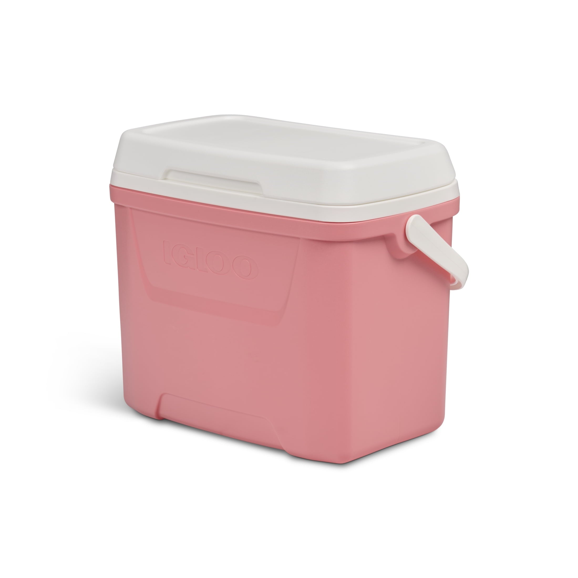 28 QT Laguna Hard-Sided Ice Chest Cooler, Aqua Blue and White
