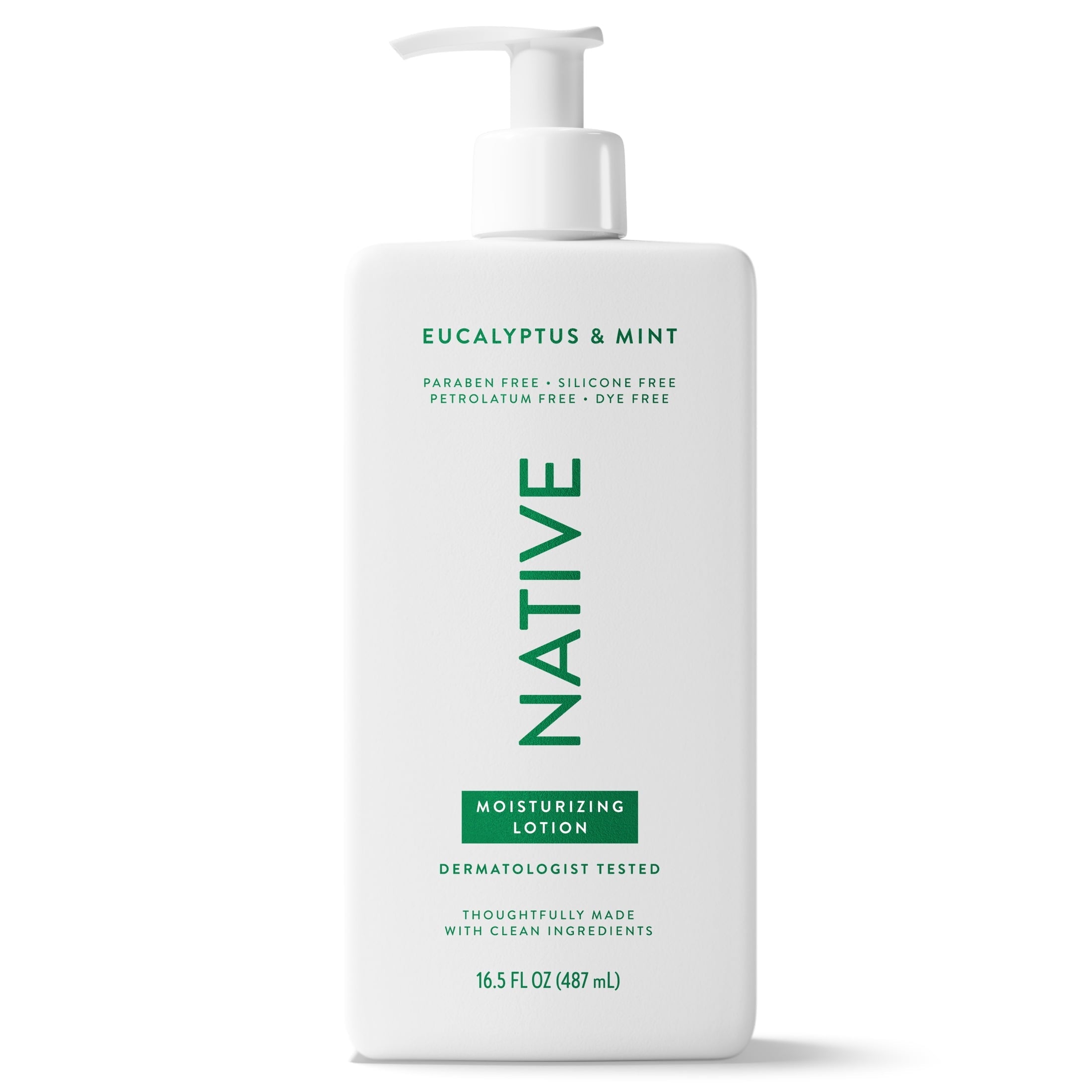 Moisturizing Hand & Body Lotion, Eucalyptus & Mint, Silicone Free, for Men and Women, 16.5 oz