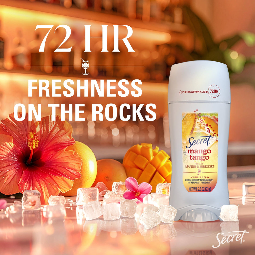 Fresh Invisible Solid Antiperspirant & Deodorant for Women, Mango Tango, 2.6oz