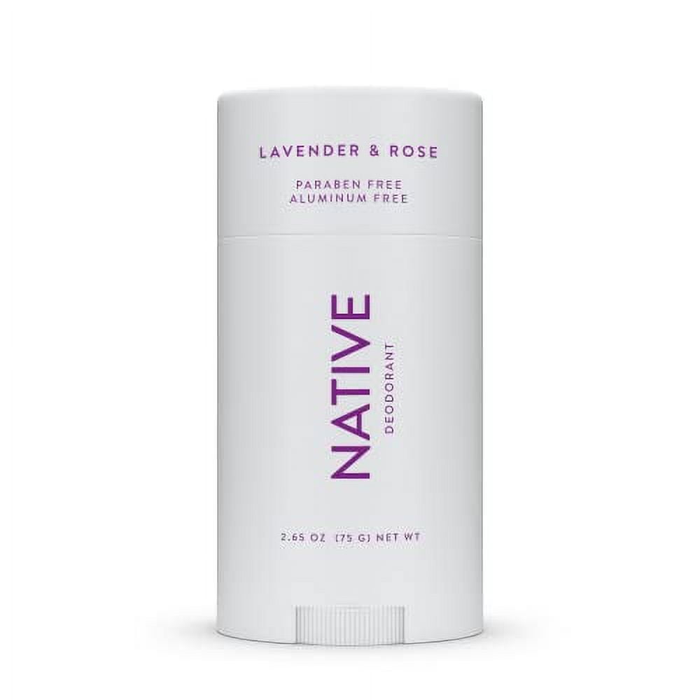 Deodorant | Natural Deodorant for Women and Men, Aluminum Free with Baking Soda, Probiotics, Coconut Oil and Shea Butter | Lavender & Rose