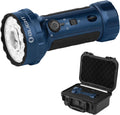 Marauder Mini 2 Bright Flashlight 10,000 Lumen with 750 Meters Beam Distance, Rechargeable Light with Dual Charging & 5 Lighting Modes for Outdoor, Camping, Emergencies (Midnight Blue)