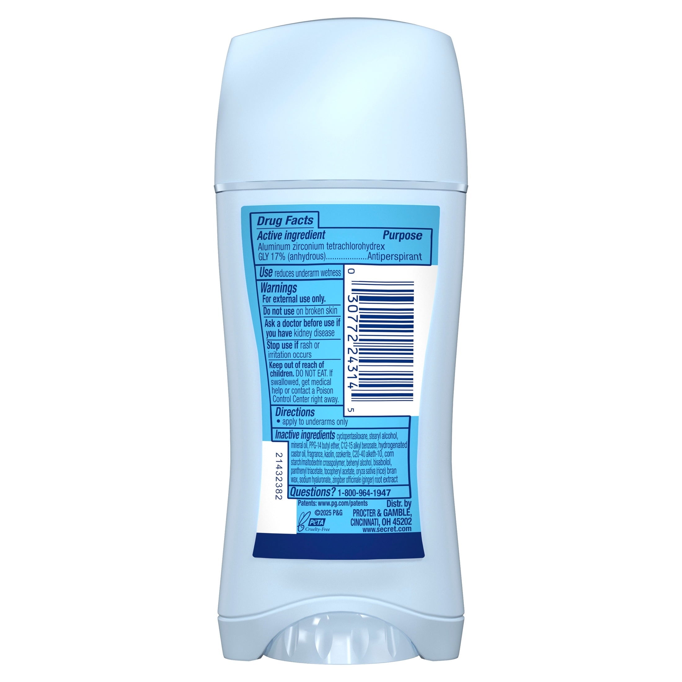 Fresh Invisible Solid Antiperspirant & Deodorant for Women, Lime It Up, 2.6oz