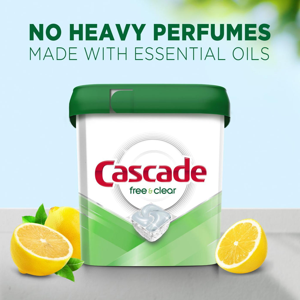 Free & Clear Lemon Essence Dishwasher Detergent Gel 75 oz