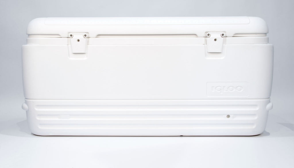120 qt. Quick & Cool Polar Ice Chest Cooler, White