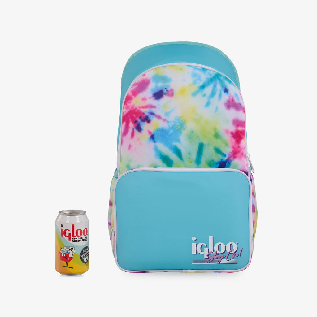Igloo 20 can Retro Backpack Water Cooler, Pink and Jade Green