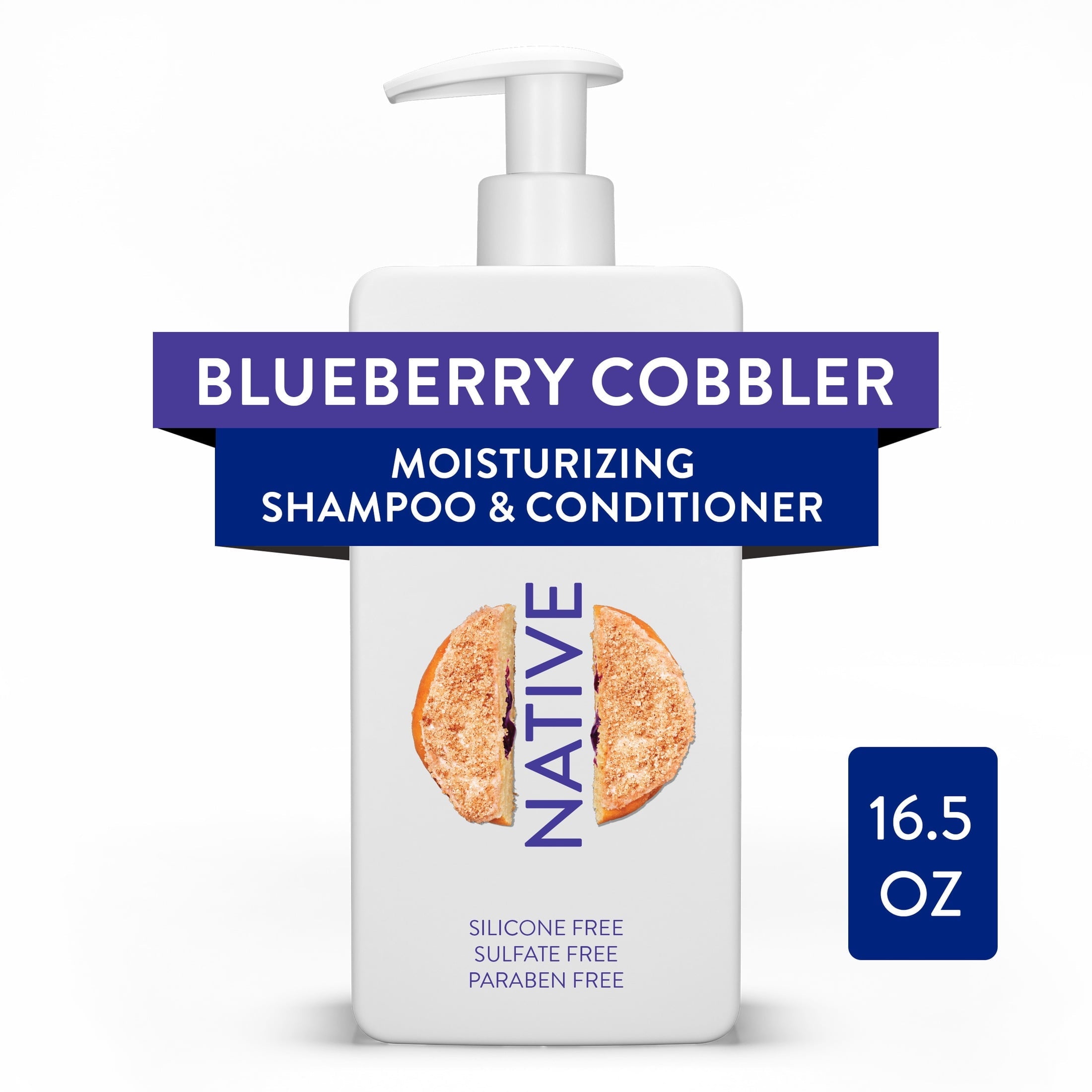 2in1 Shampoo and Conditioner, Dunkin' Blueberry Cobbler, Sulfate Free, 16.5 fl oz