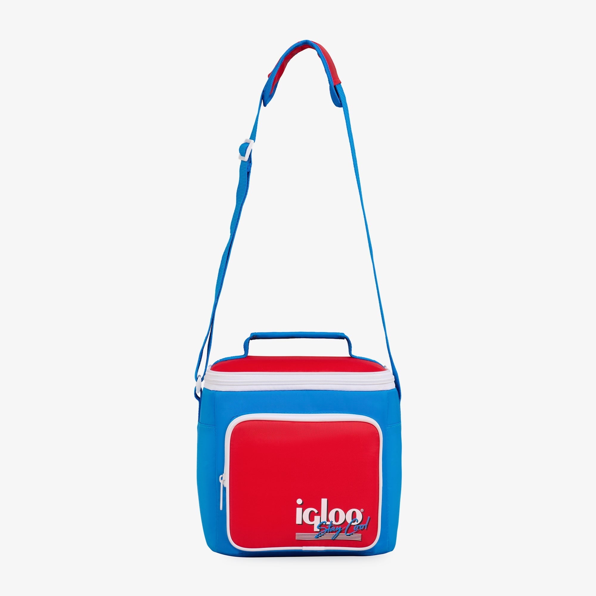 Igloo 9 can Retro Square Lunch Cooler Bag, Lilac Breeze and Light Blue