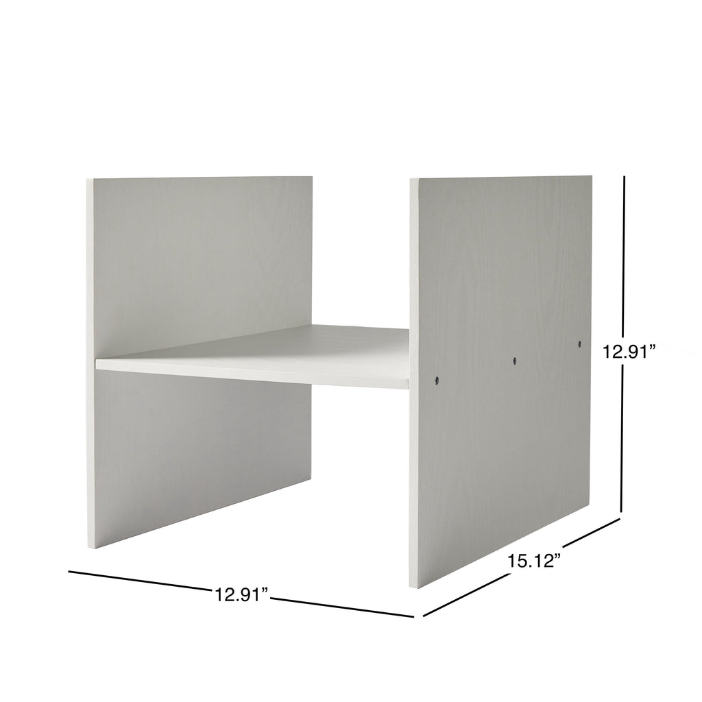 Better Homes & Gardens H Shelf Insert for Cube Organizers, Tobacco Oak