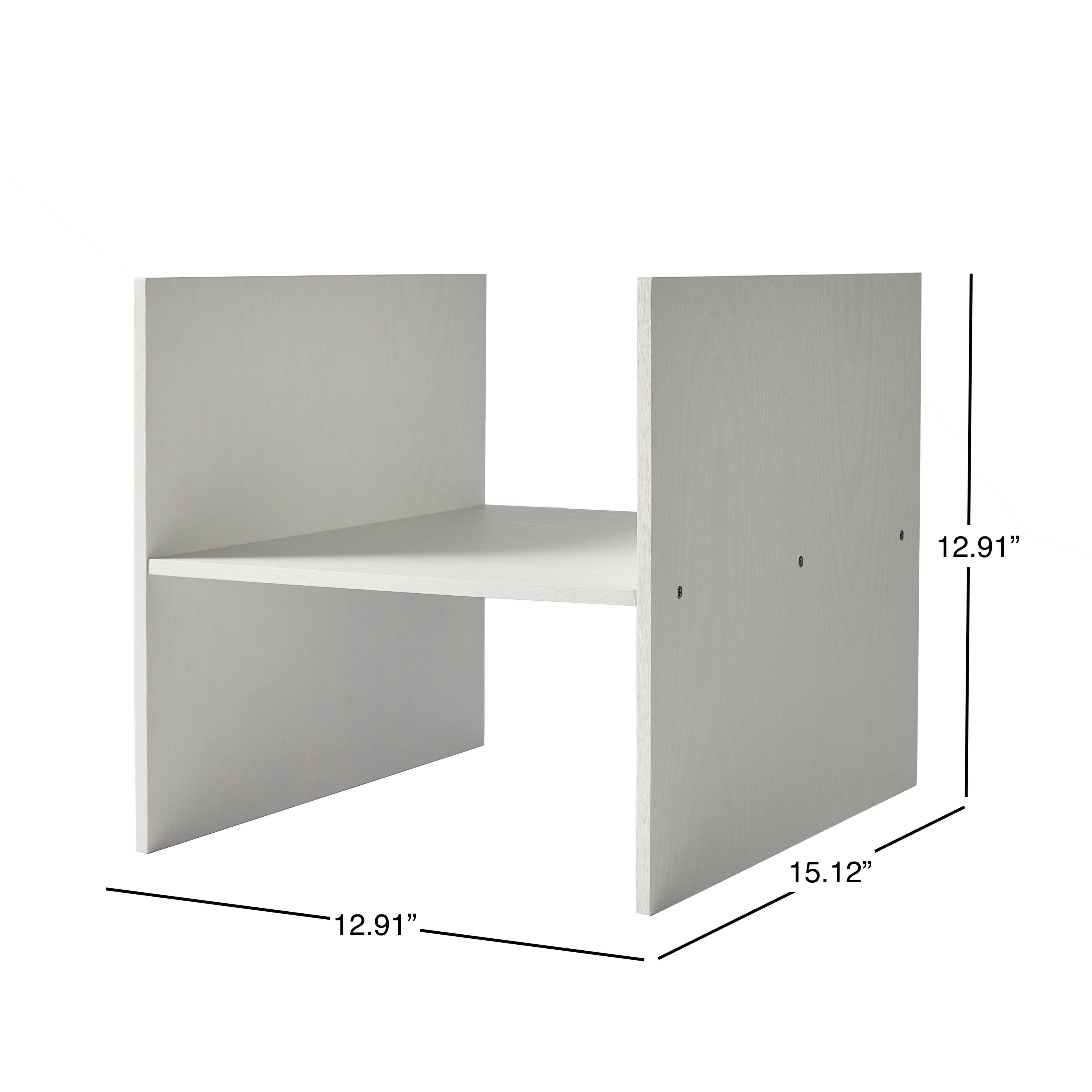 Better Homes & Gardens H Shelf Insert for Cube Organizers, Tobacco Oak