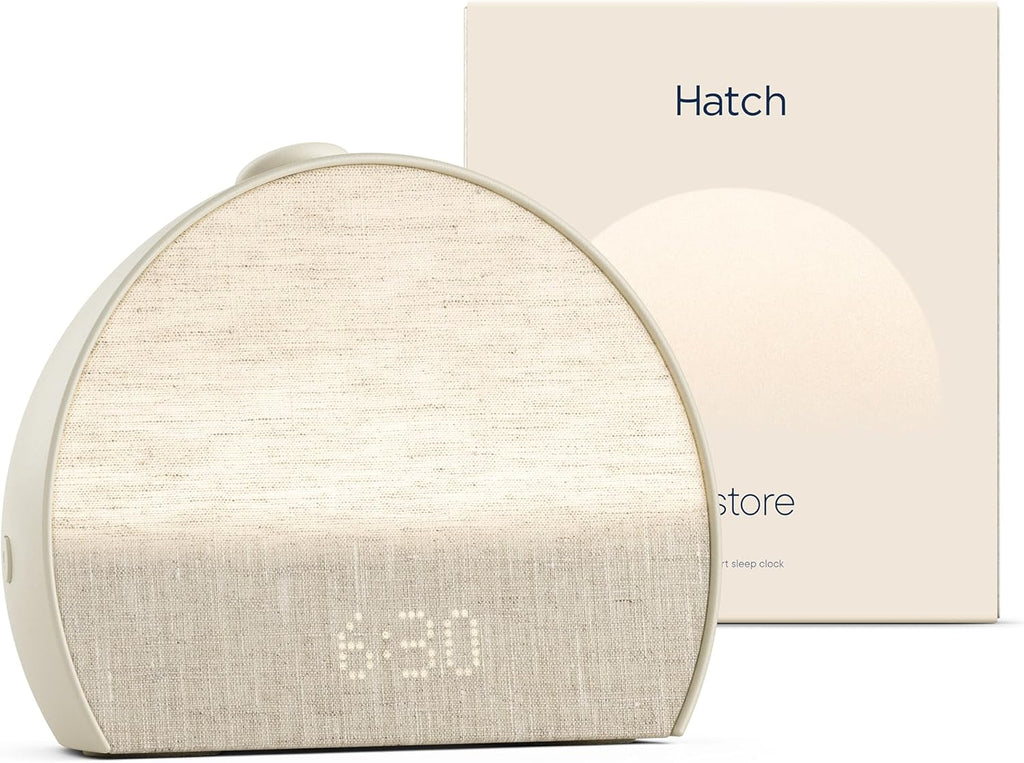 Hatch Restore 3 Sunrise Alarm Clock, Sound Machine, Smart Light (Putty) - White Noise, Screen-Free Sleep Routine