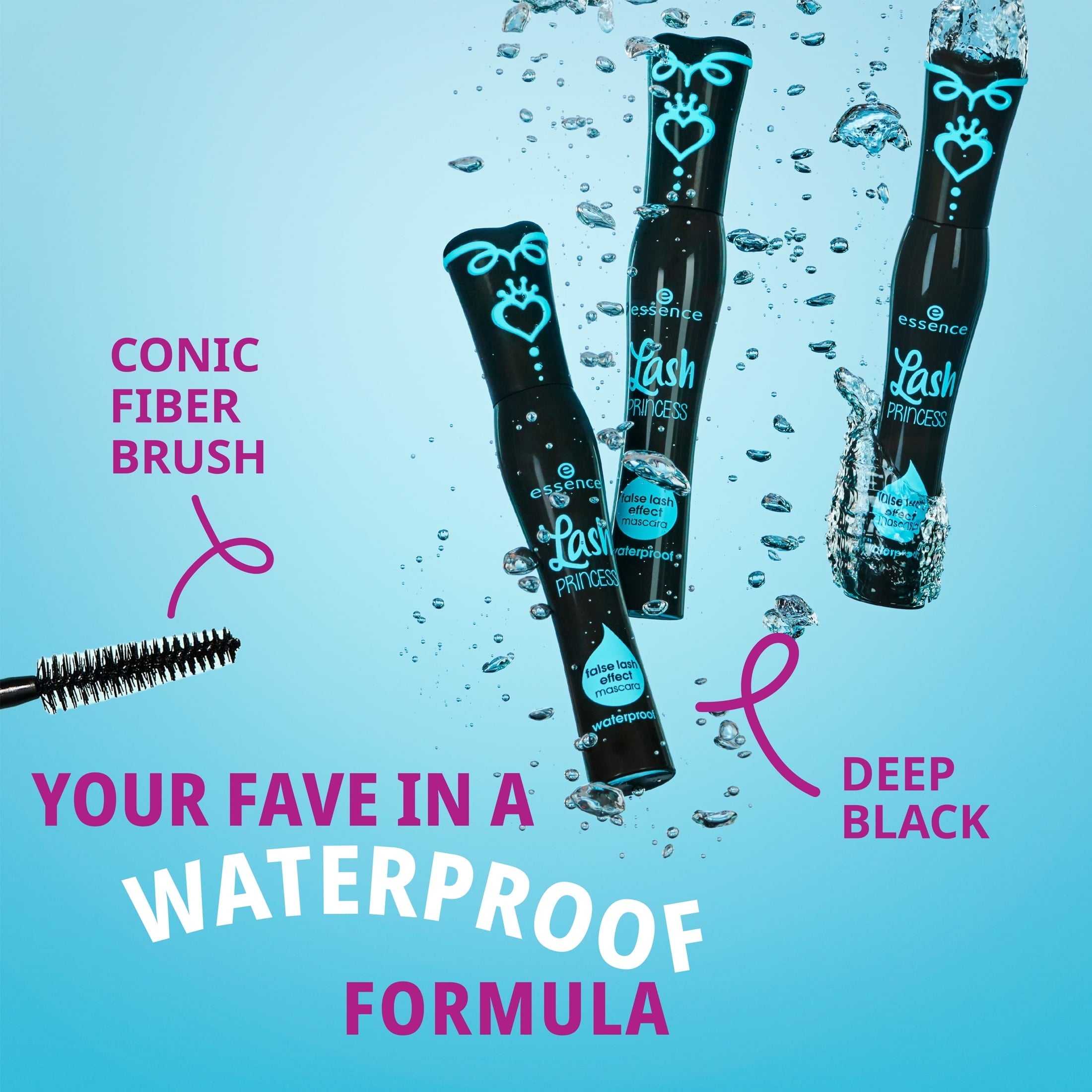 Lash Princess False Lash Effect Mascara Waterproof, Black