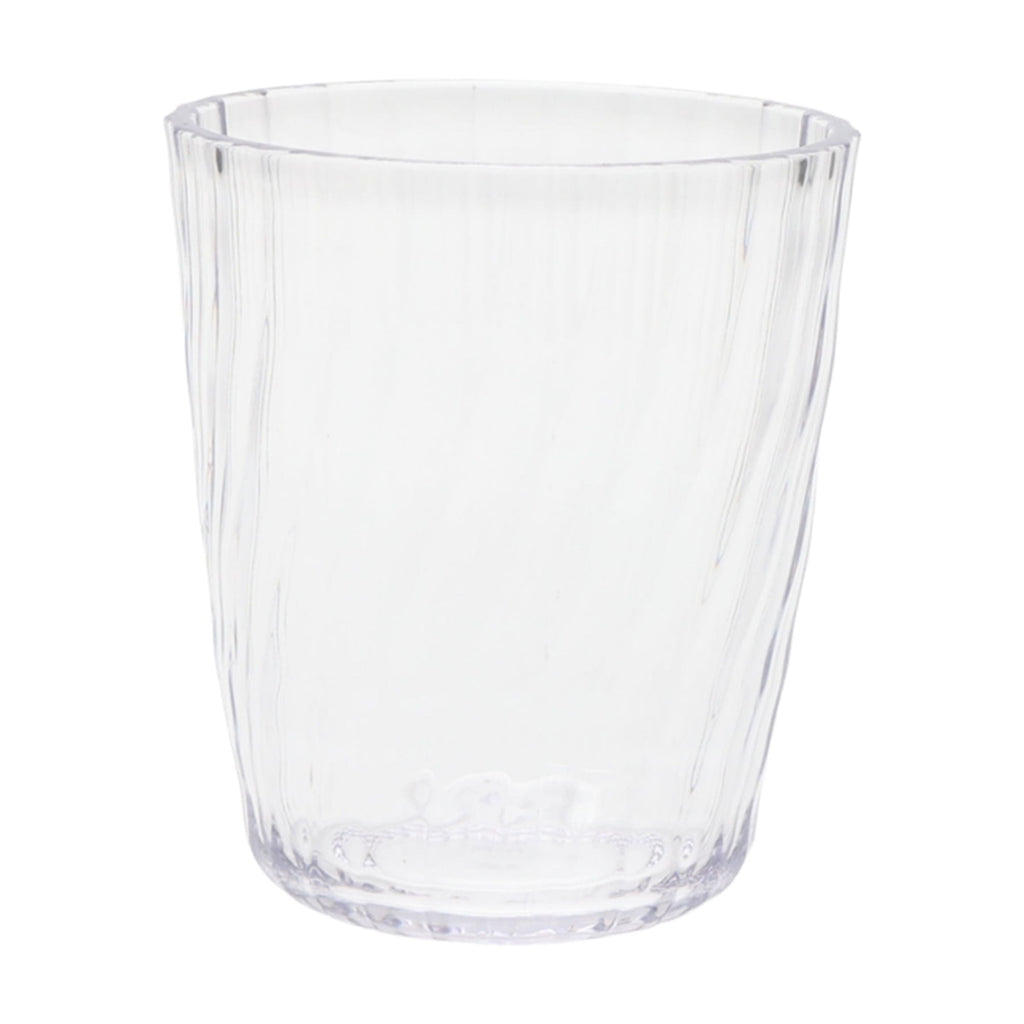 14-Ounce Acrylic Short Embossed Swirl Tumbler, Clear
