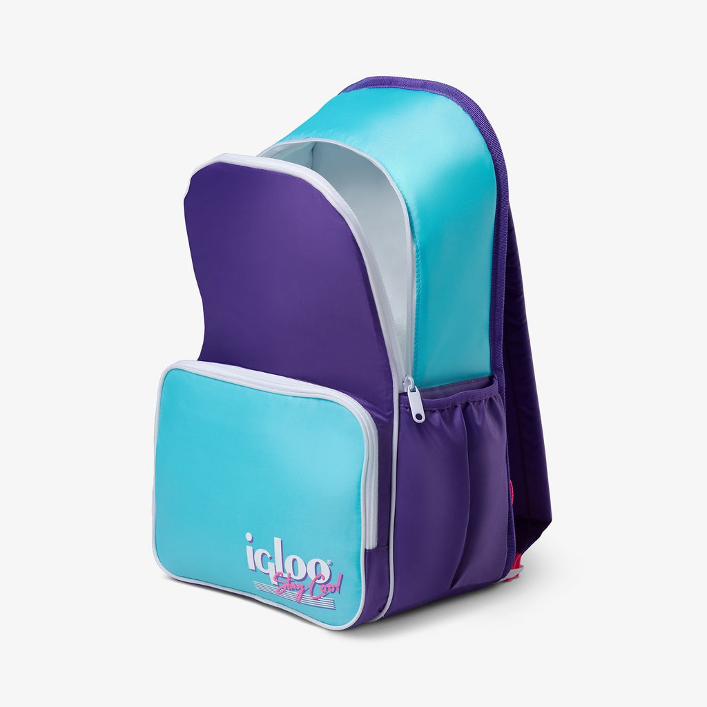 Igloo 20 can Retro Backpack Water Cooler, Pink and Jade Green