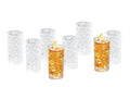 Better Homes & Gardens Diamond Cut Tumbler Clear Drinking Glass, 8 Pack