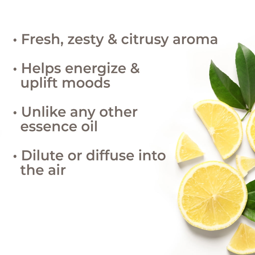 Essential Oils Lemon Essence Oil 10 mL 100% Pure, Undiluted, Natural Aromatherapy