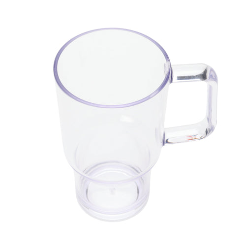 21-Ounce Acrylic Tumbler with Handle, Clear