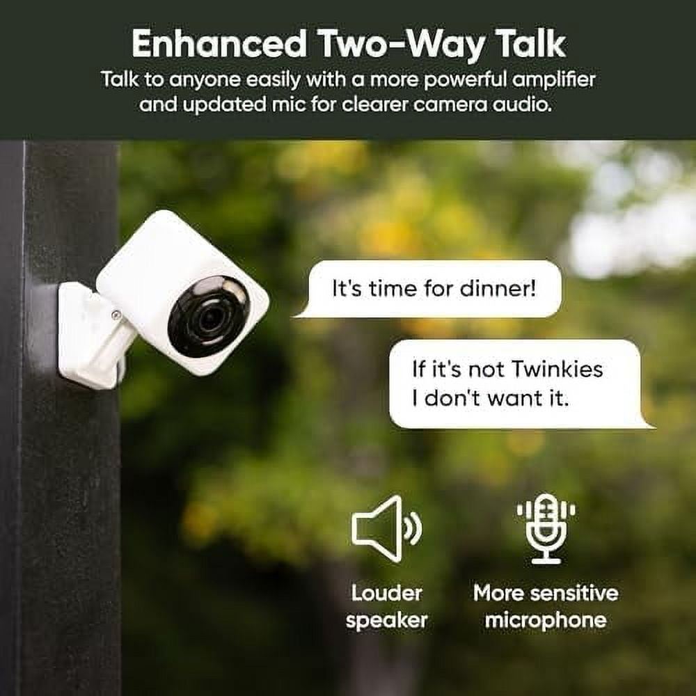 Cam v4 2K HD Wi-Fi Smart Home Security Camera Indoor/Outdoor Pet/Baby Monitor Motion Activated