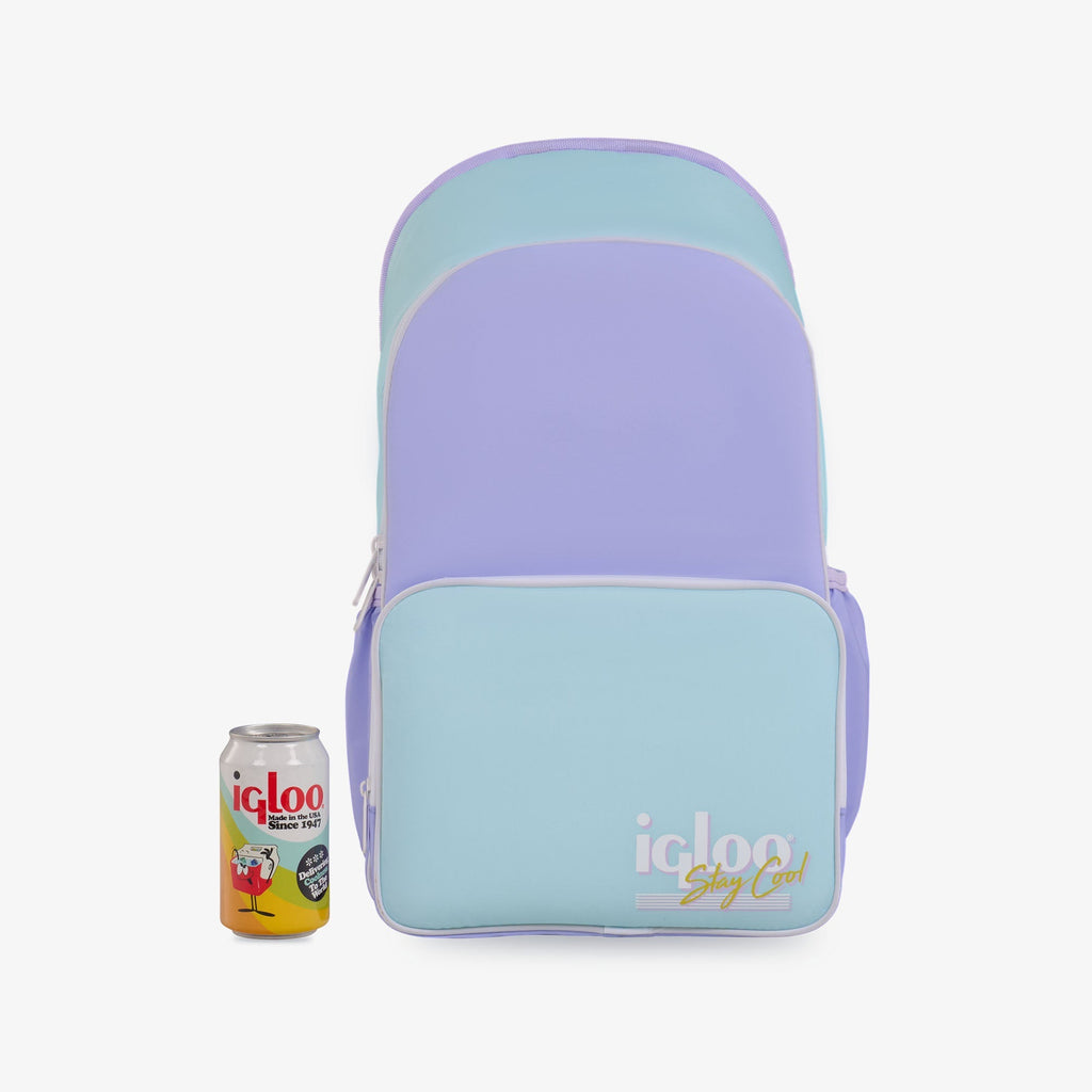 Igloo 20 can Retro Backpack Water Cooler, Pink and Jade Green