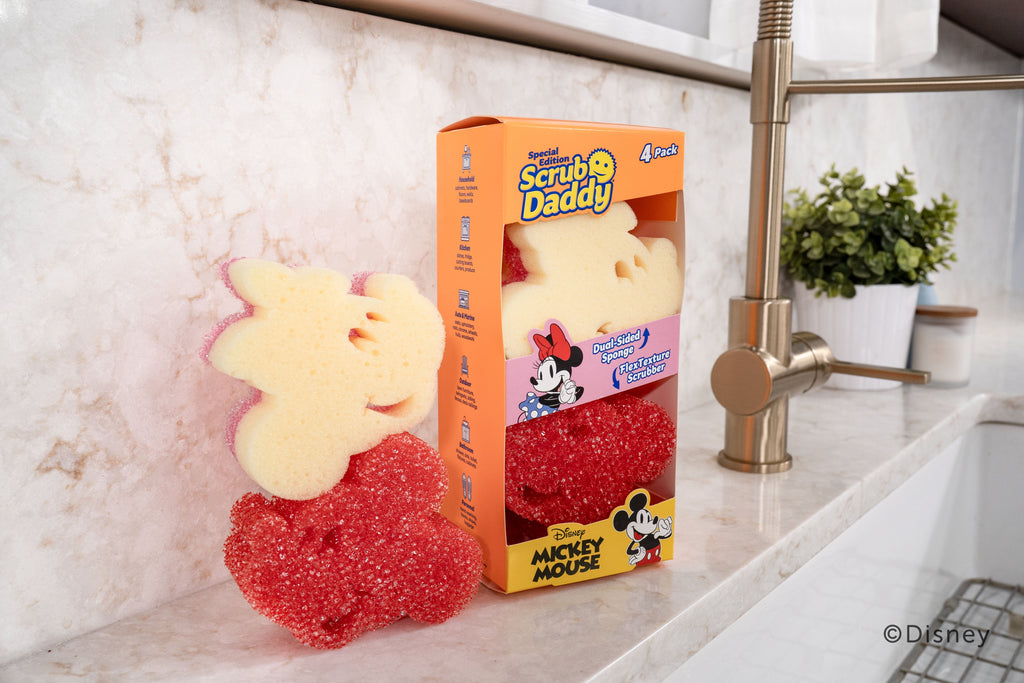 Disney Mickey & Minnie Mouse Non-Scratch Cleaning Sponges, 2-Pack