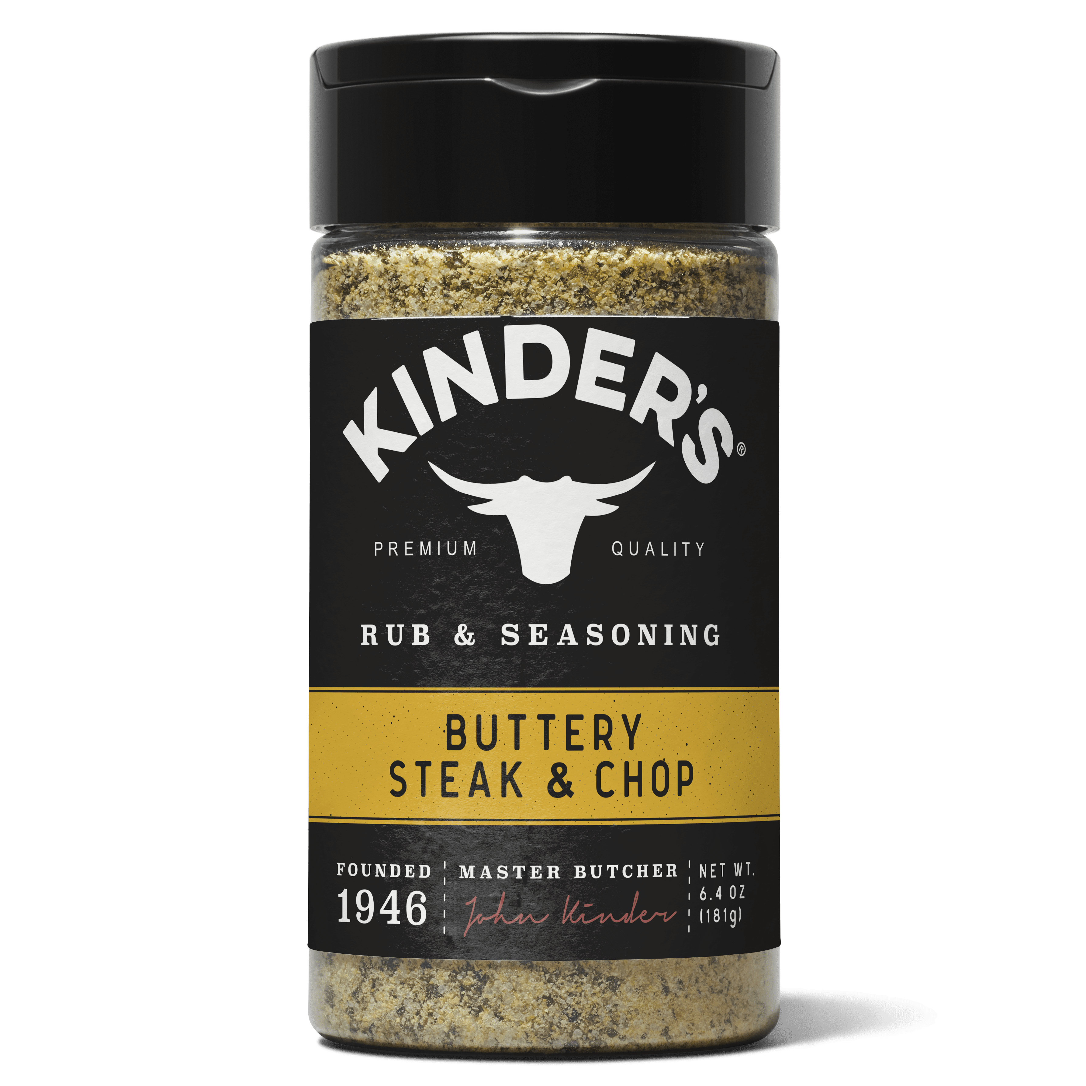 Buttery Steak and Chop Seasoning Blend with Butter and Smoky BBQ Spices, 6.4 oz