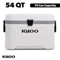 54 QT Marine Ultra Ice Chest Cooler, White