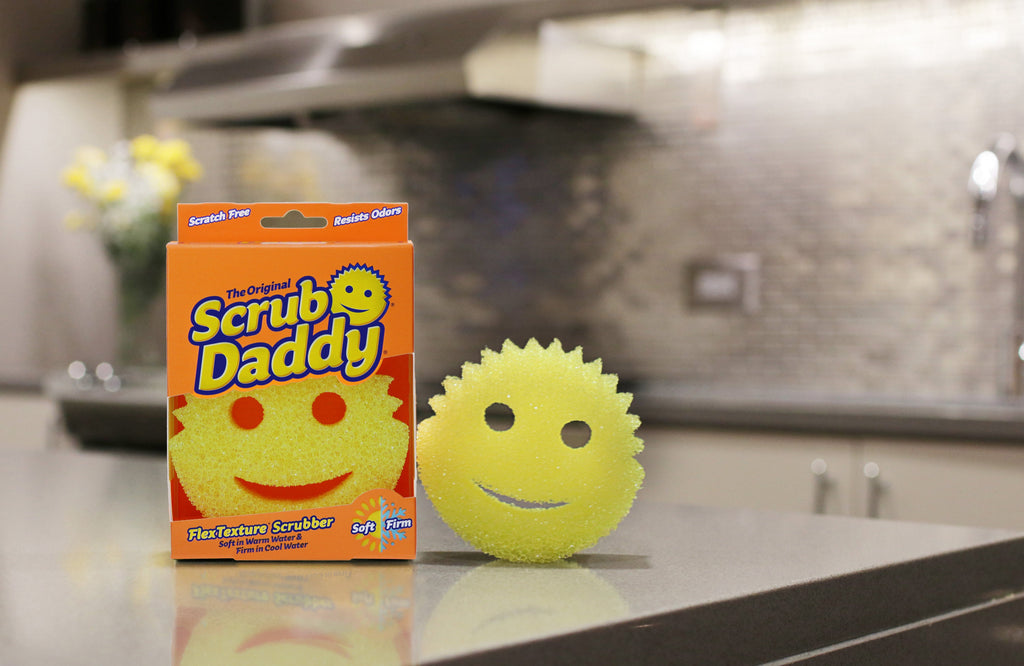(3 pack) Scrub Daddy Original Sponge Scratch-Free Dish Scrubber, Kitchen & Bath Cleaning Supplies. Scrubbies & Esponjas De Fregar Platos