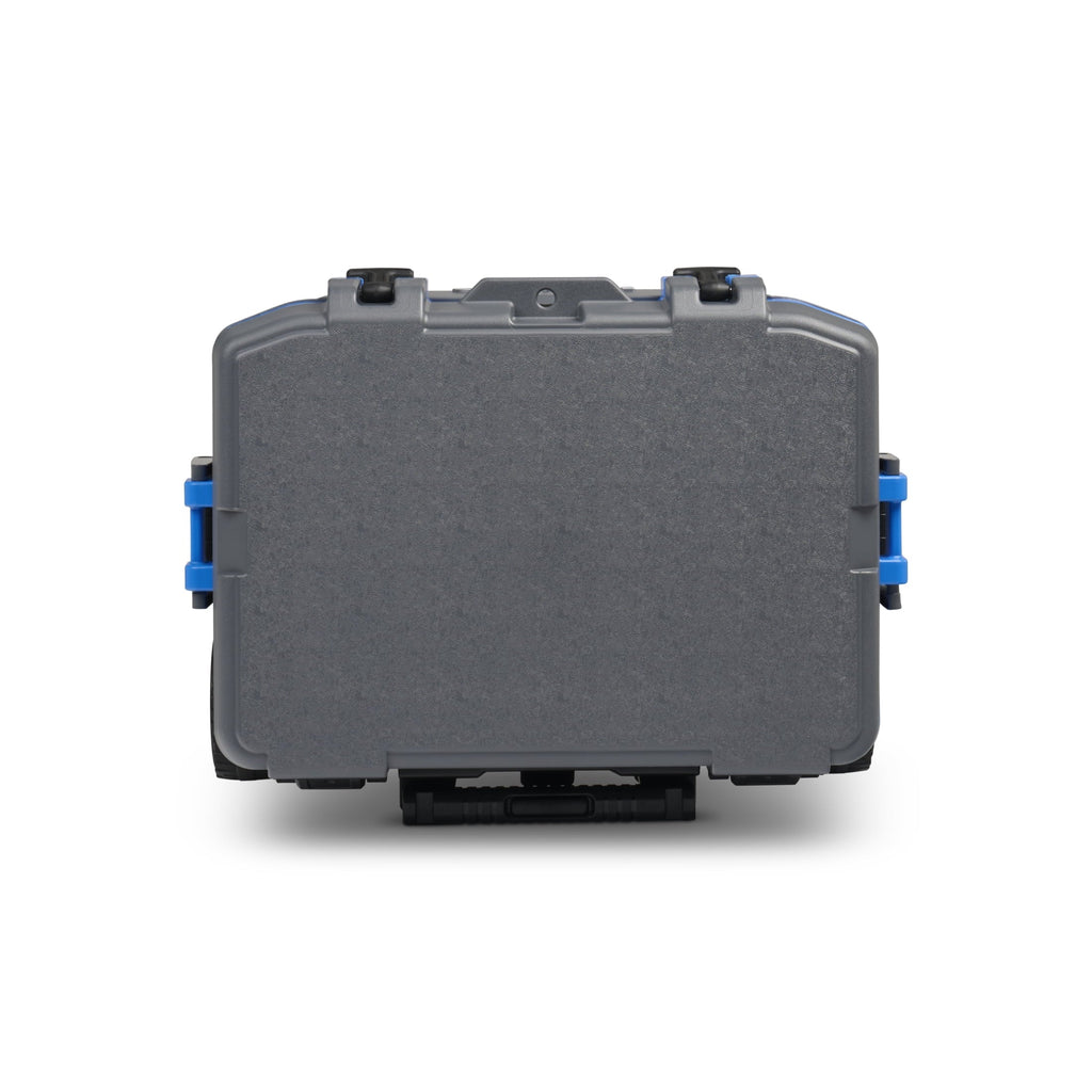 52 QT Overland Ice Chest Cooler with Wheels, Gray and Blue