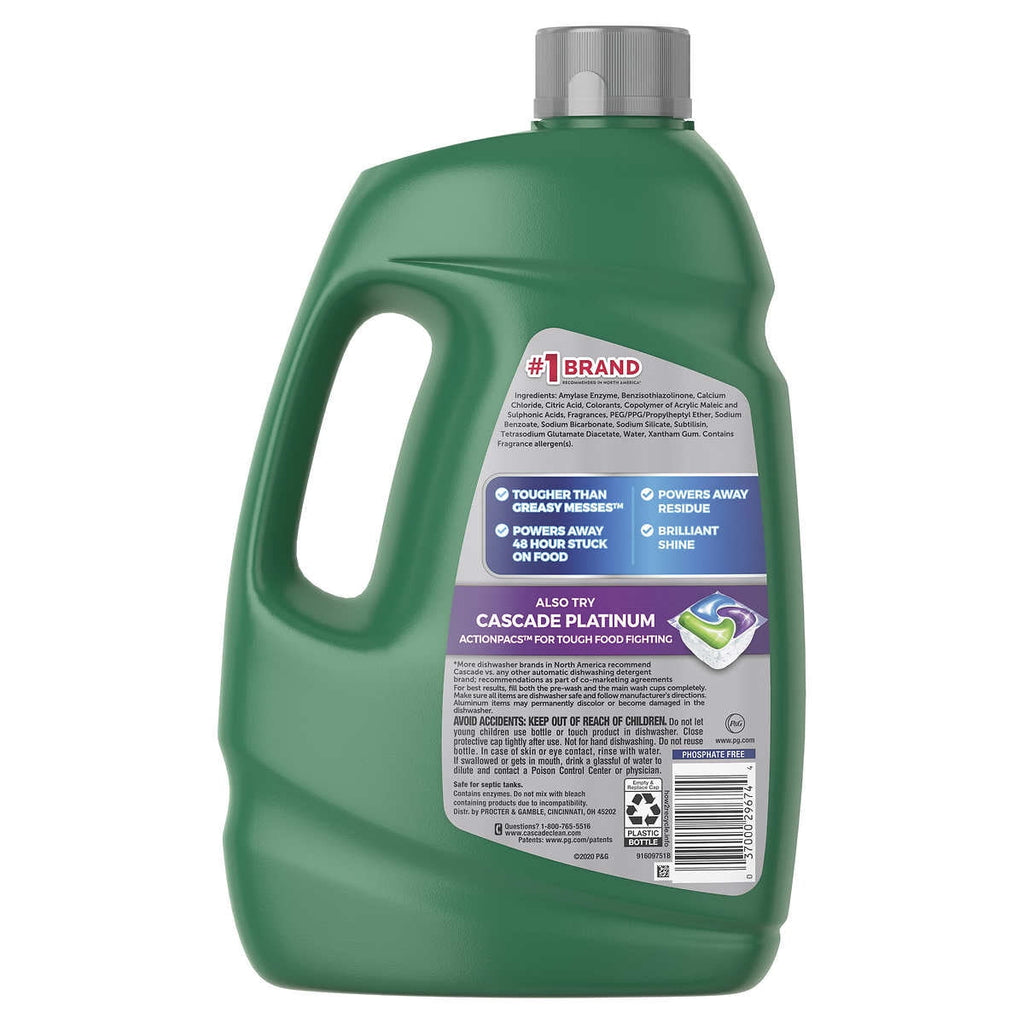 Advanced Power Liquid Dishwasher Detergent Fresh Scent 125 fl oz