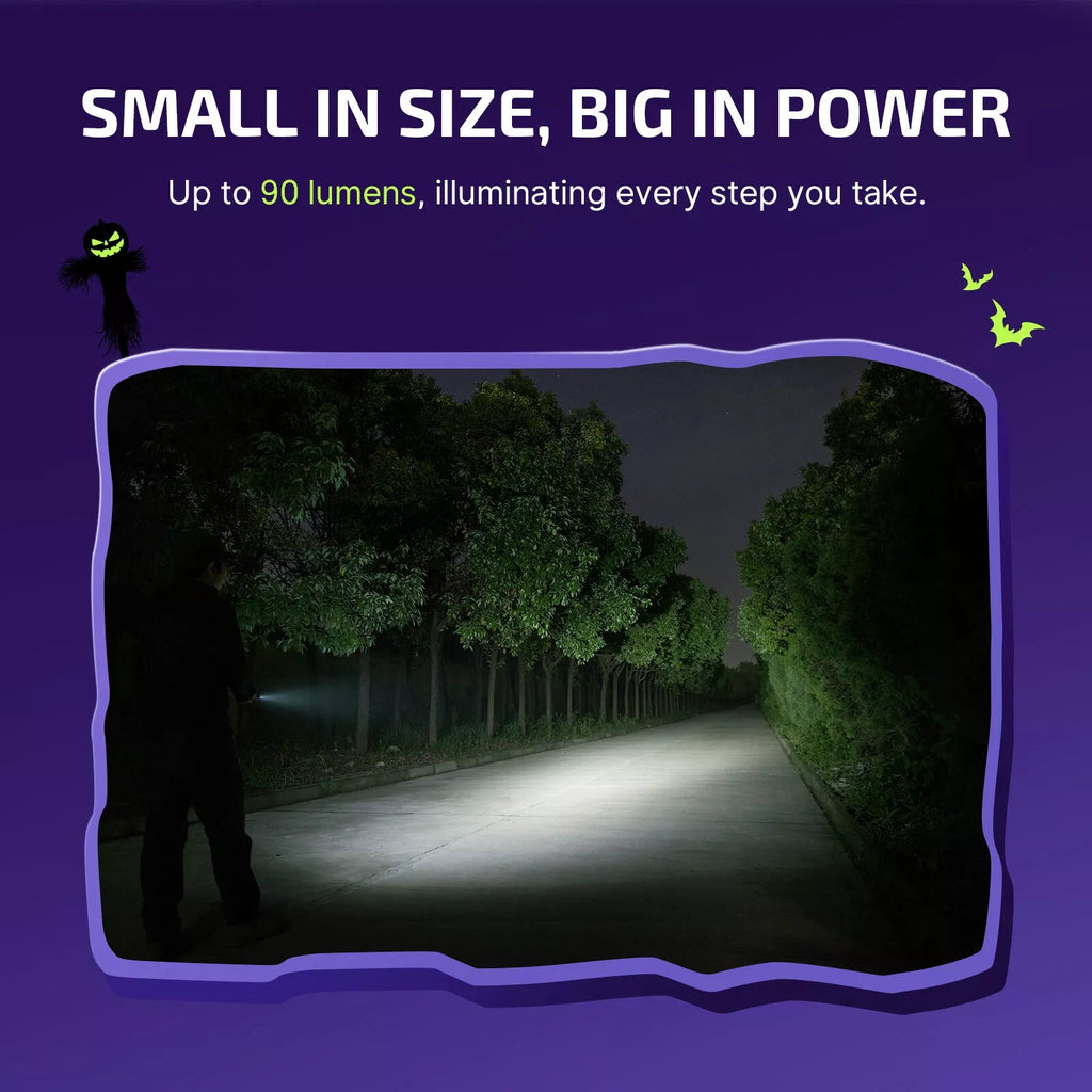 i3E EOS PMMA TIR Lens AAA EDC Flashlight 90 Lumens Compact Keychain Flash Light for Night, Camping (Nocturnal Sentinel)