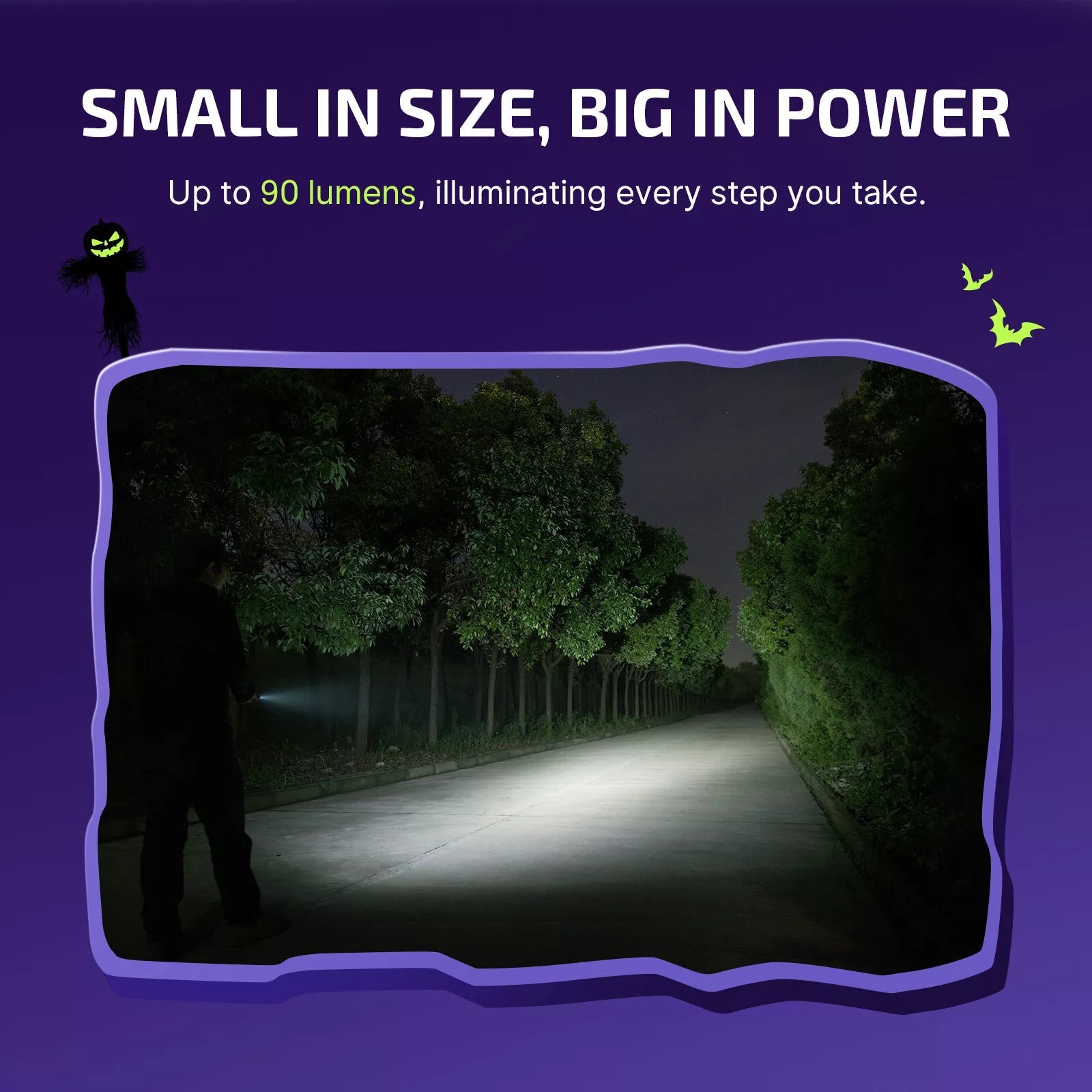 i3E EOS PMMA TIR Lens AAA EDC Flashlight 90 Lumens Compact Keychain Flash Light for Night, Camping (Nocturnal Sentinel)