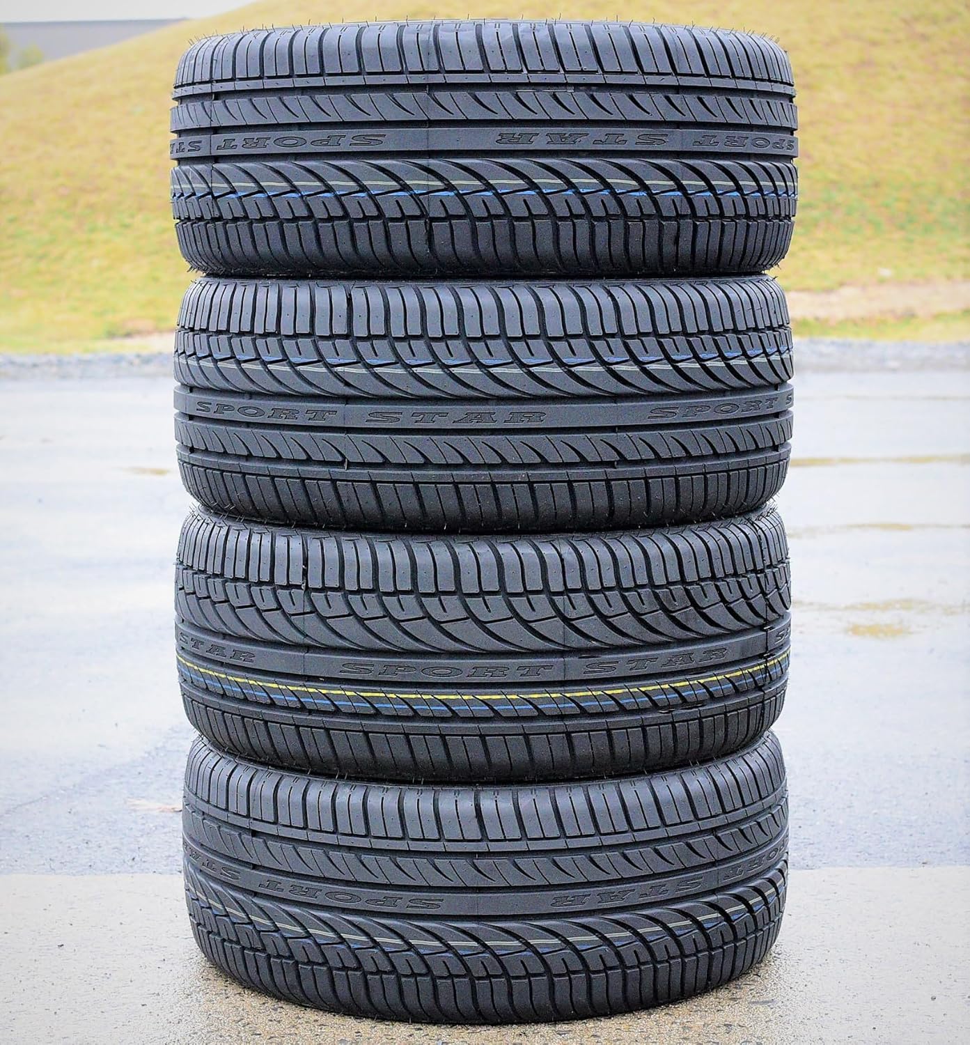 Set of 4 (FOUR) Fullway HP108 Truck/SUV All-Season High Performance Radial Tires-255/45R20 255/45ZR20 255/45/20 255/45-20 105W Load Range XL 4-Ply BSW Black Side Wall UTQG 380AA