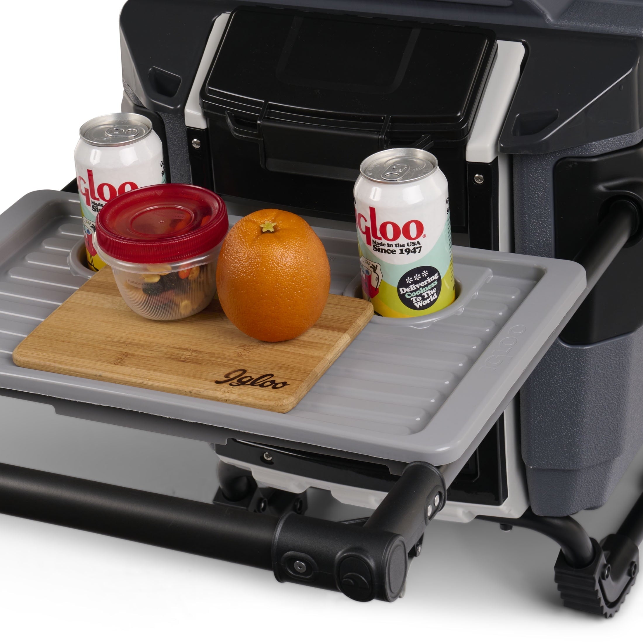 70 QT Trailmate Journey Rolling Cooler, Carbonite Gray