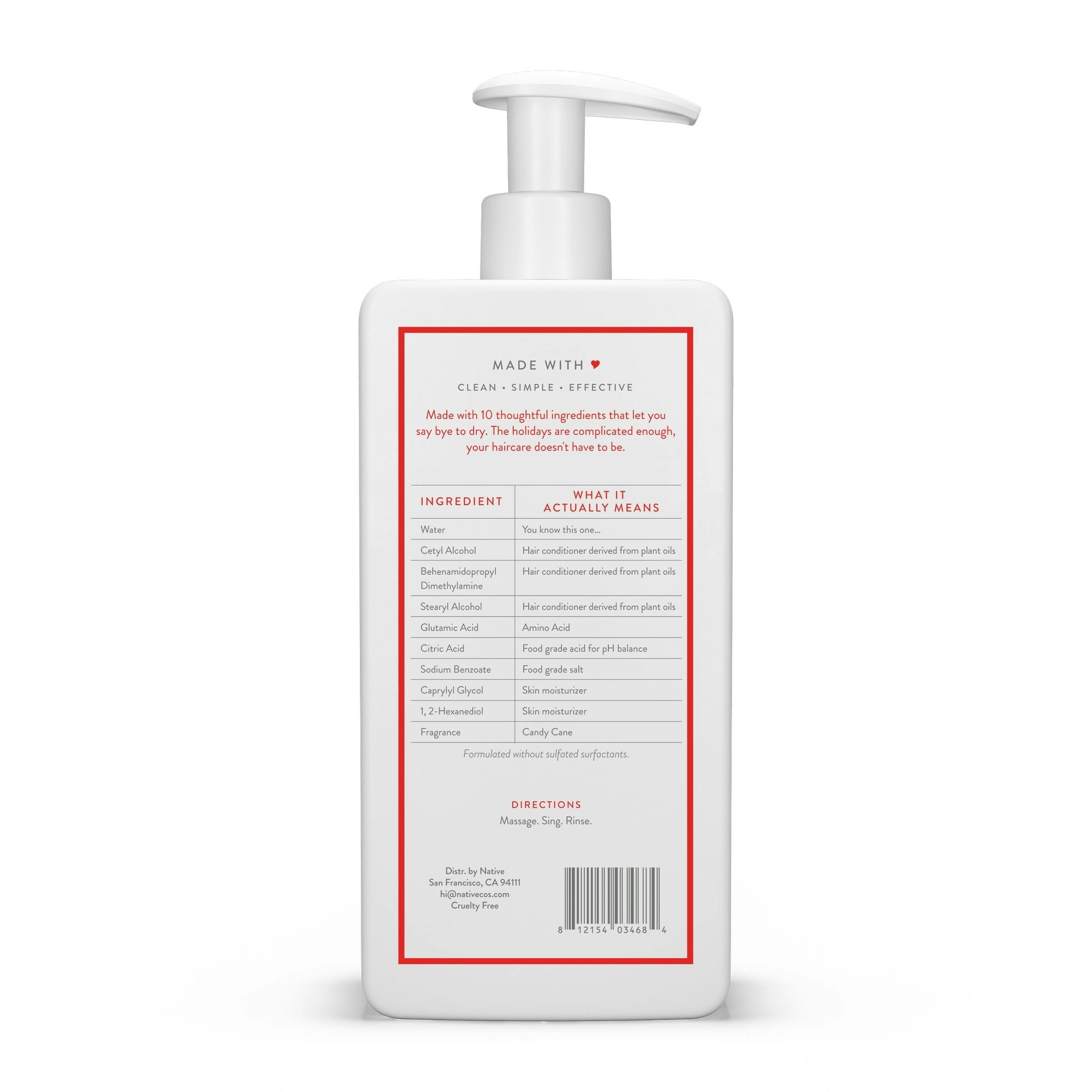 Limited Edition Candy Cane Moisturizing Conditioner, 16.5 oz