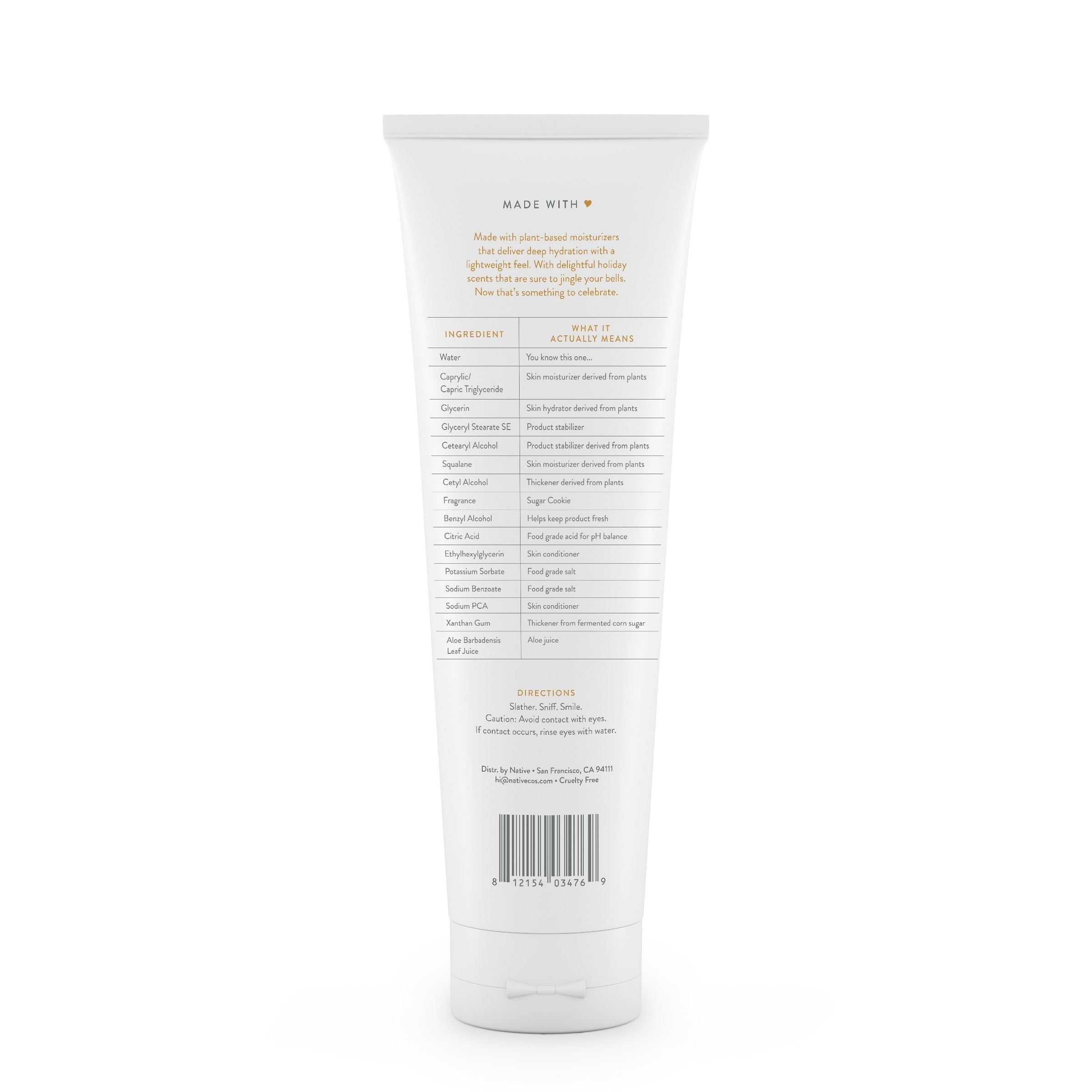 Limited Edition Hand & Body Lotion, Sugar Cookie, Silicone Free, Paraben Free, 12 fl oz