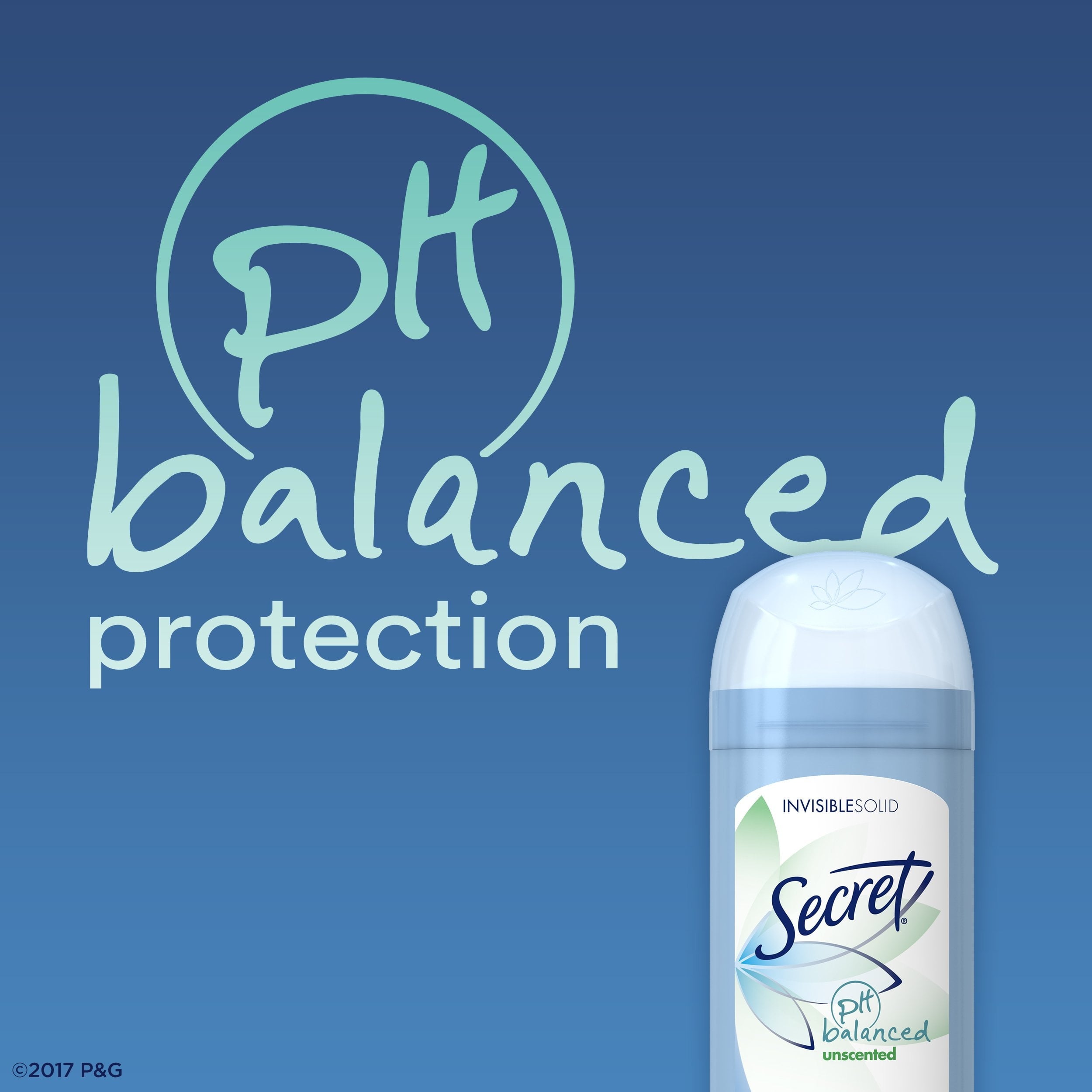 Invisible Solid Antiperspirant Deodorant, Unscented - 2.6 oz - 2 Packs